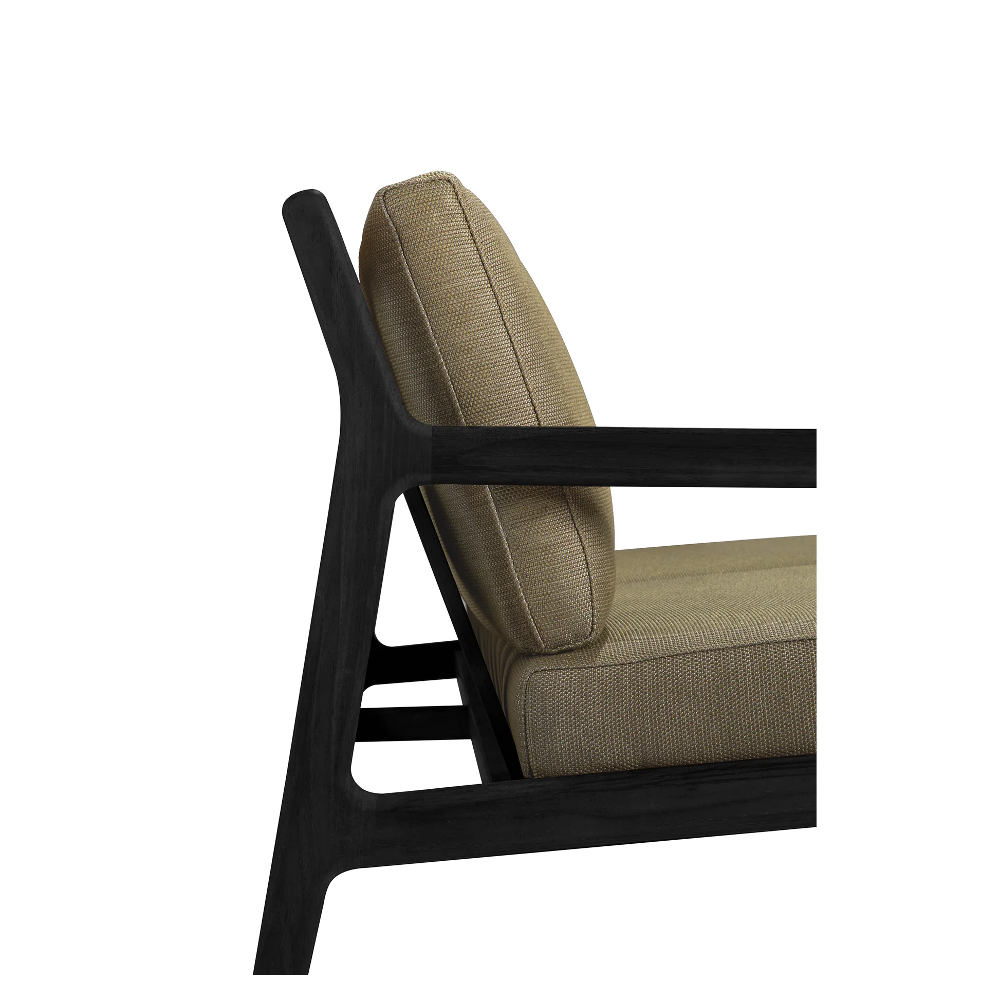 Jack Outdoor 2 Seater Sofa - Black Teak, Green - Image 4