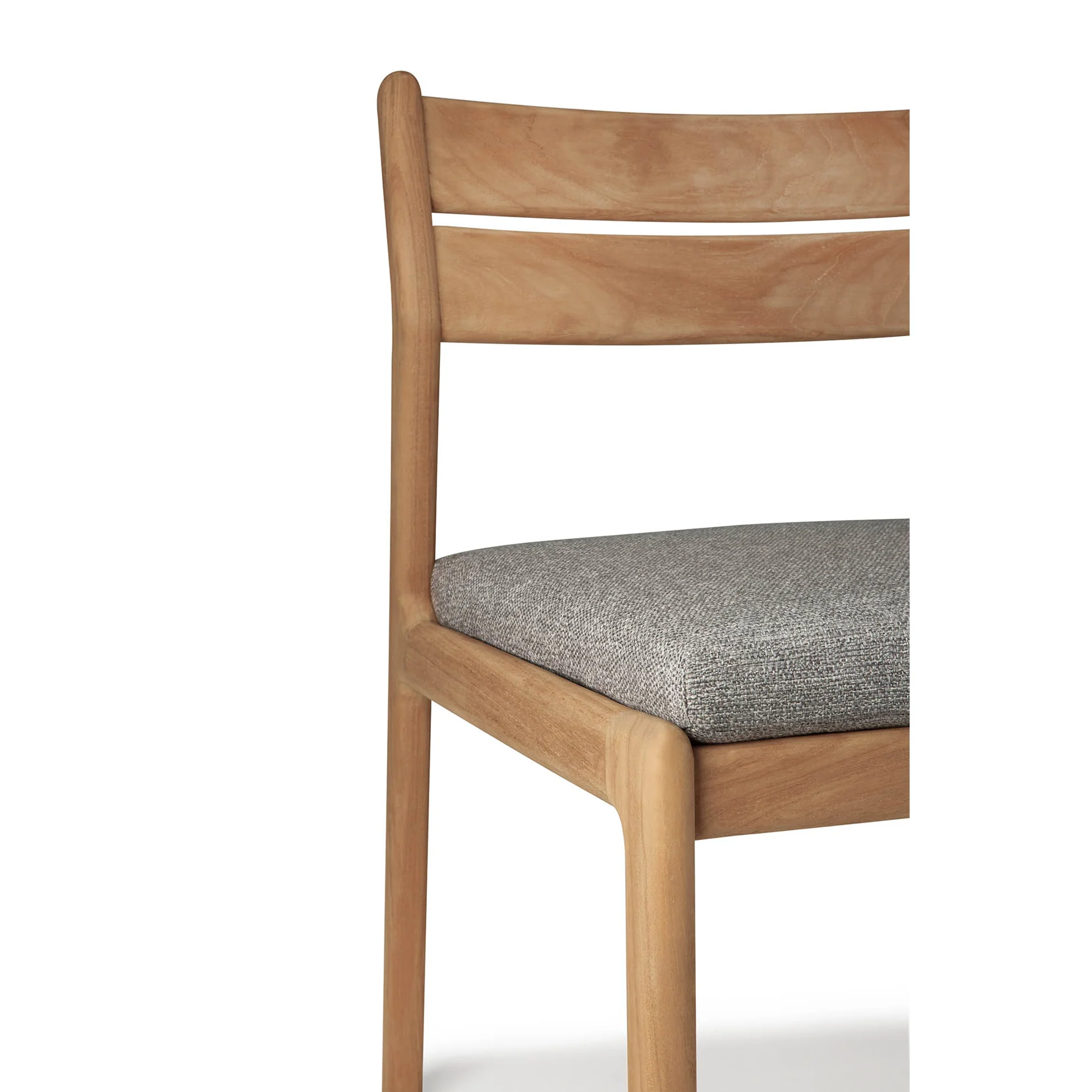 Jack Outdoor Dining Chair - Teak, Mocha Cushion - Image 3