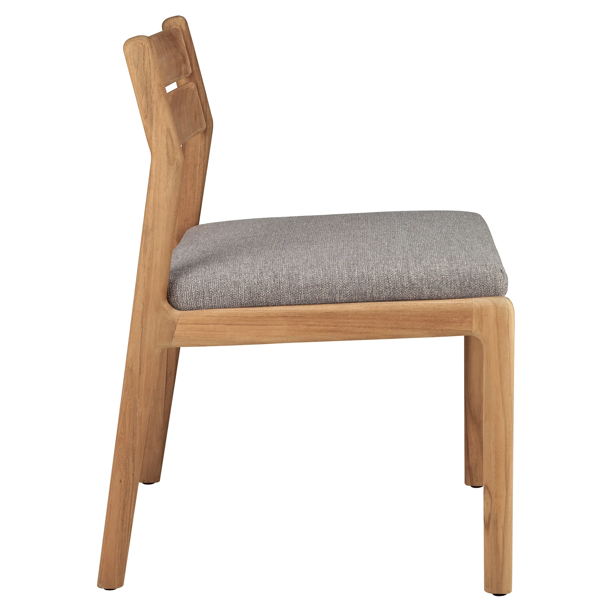 Jack Outdoor Dining Chair - Teak, Mocha Cushion - Image 4