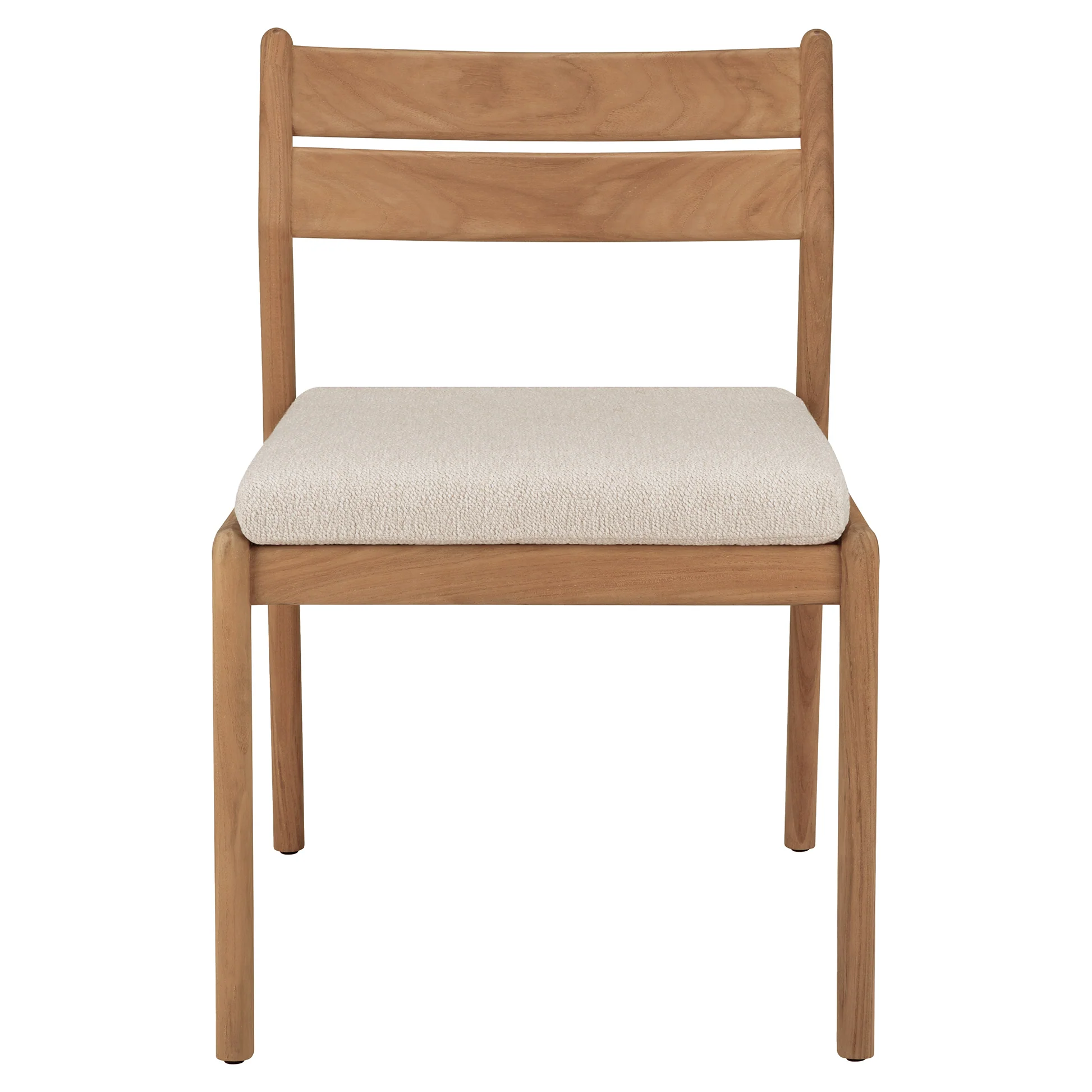 Jack Outdoor Dining Chair - Teak, Natural Cushion - Image 2