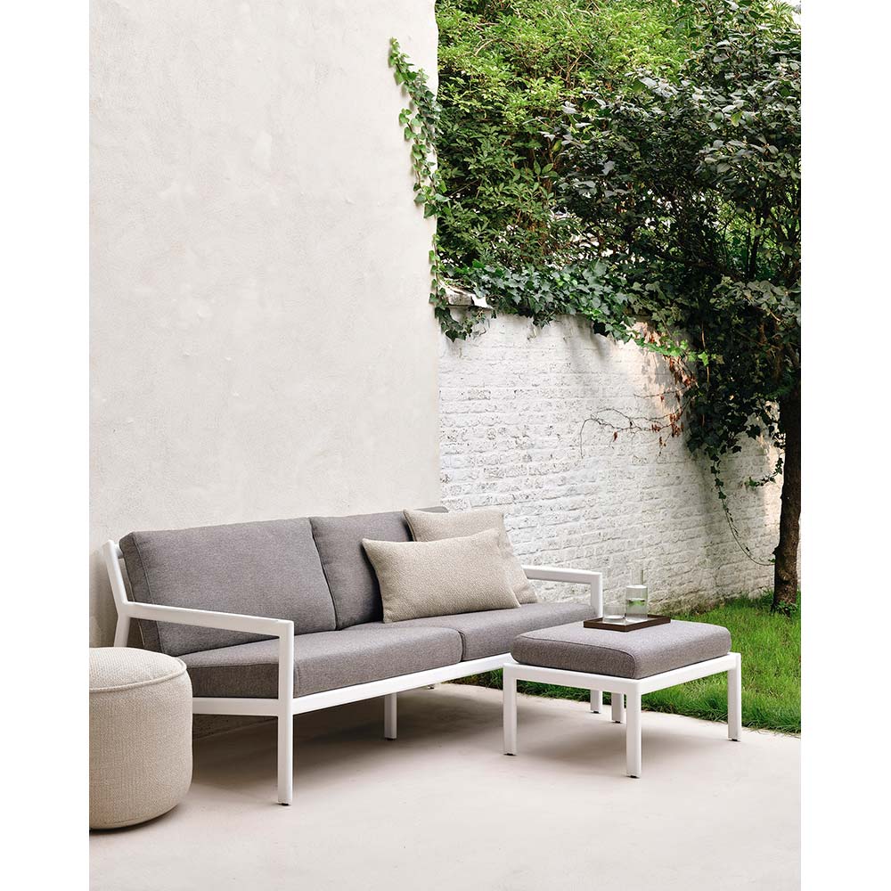 Jack Outdoor Footstool - Aluminum, Mocha - Image 5