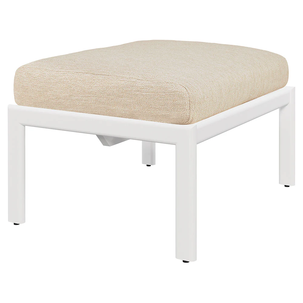 Jack Outdoor Footstool - Aluminum, Natural - Image 2
