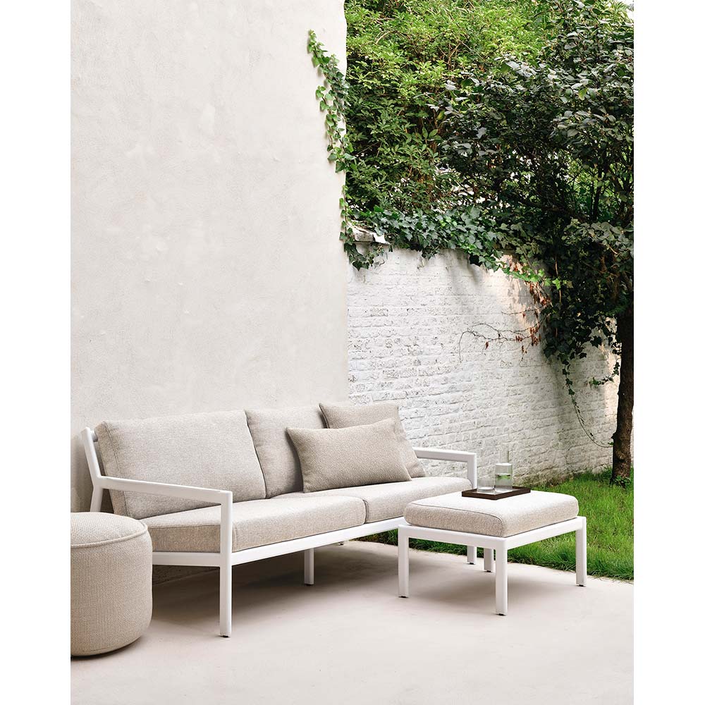 Jack Outdoor Footstool - Aluminum, Natural - Image 5