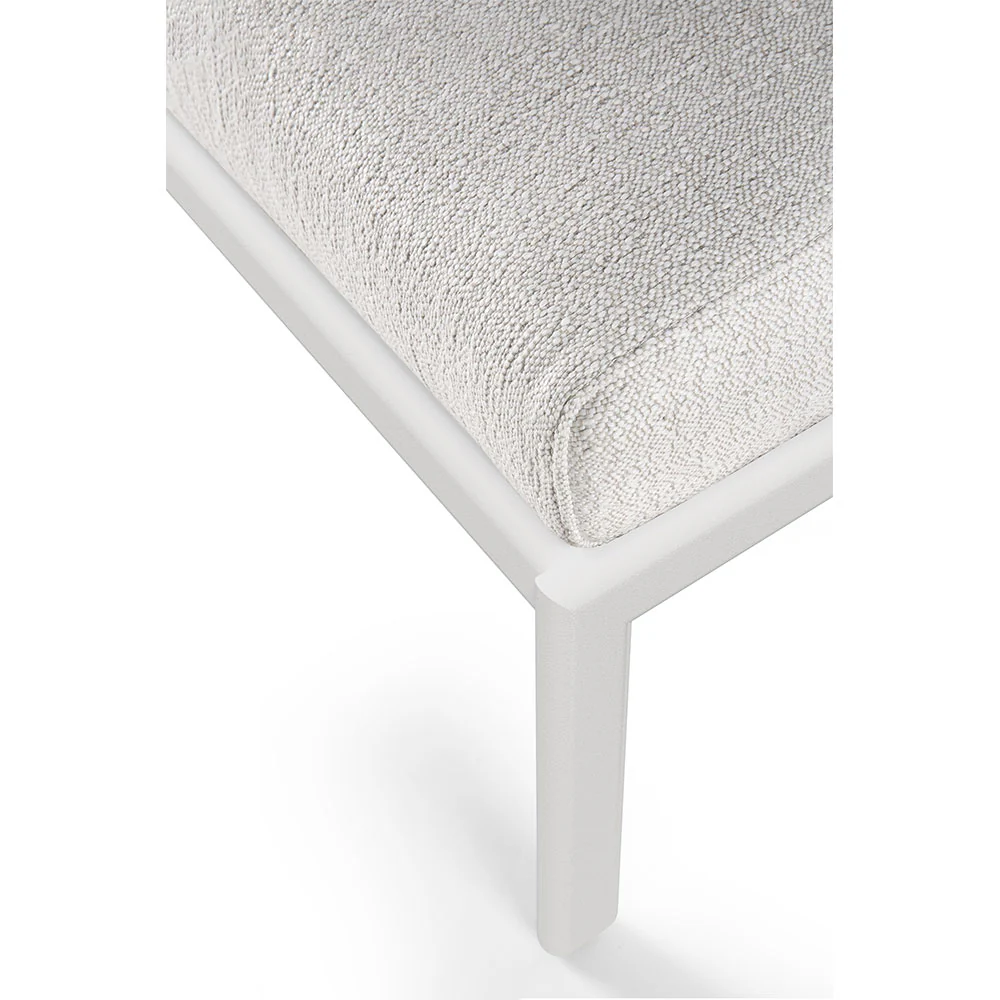 Jack Outdoor Footstool - Aluminum, Off White - Image 3