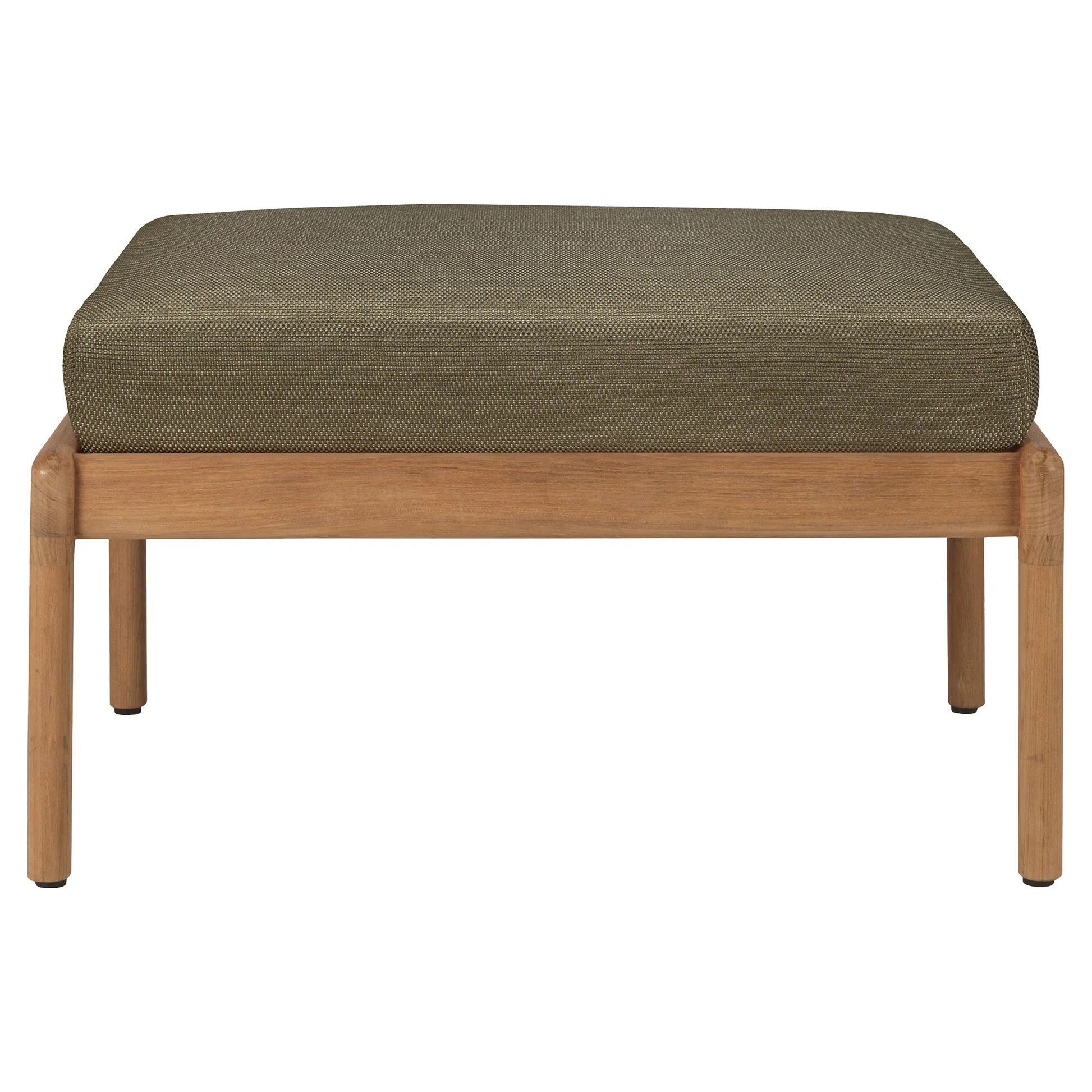 Jack Outdoor Footstool - Teak, Green