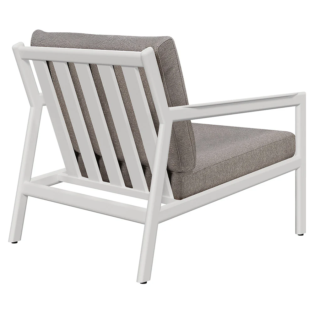 Jack Outdoor Lounge Chair - Aluminum, Mocha - Image 3