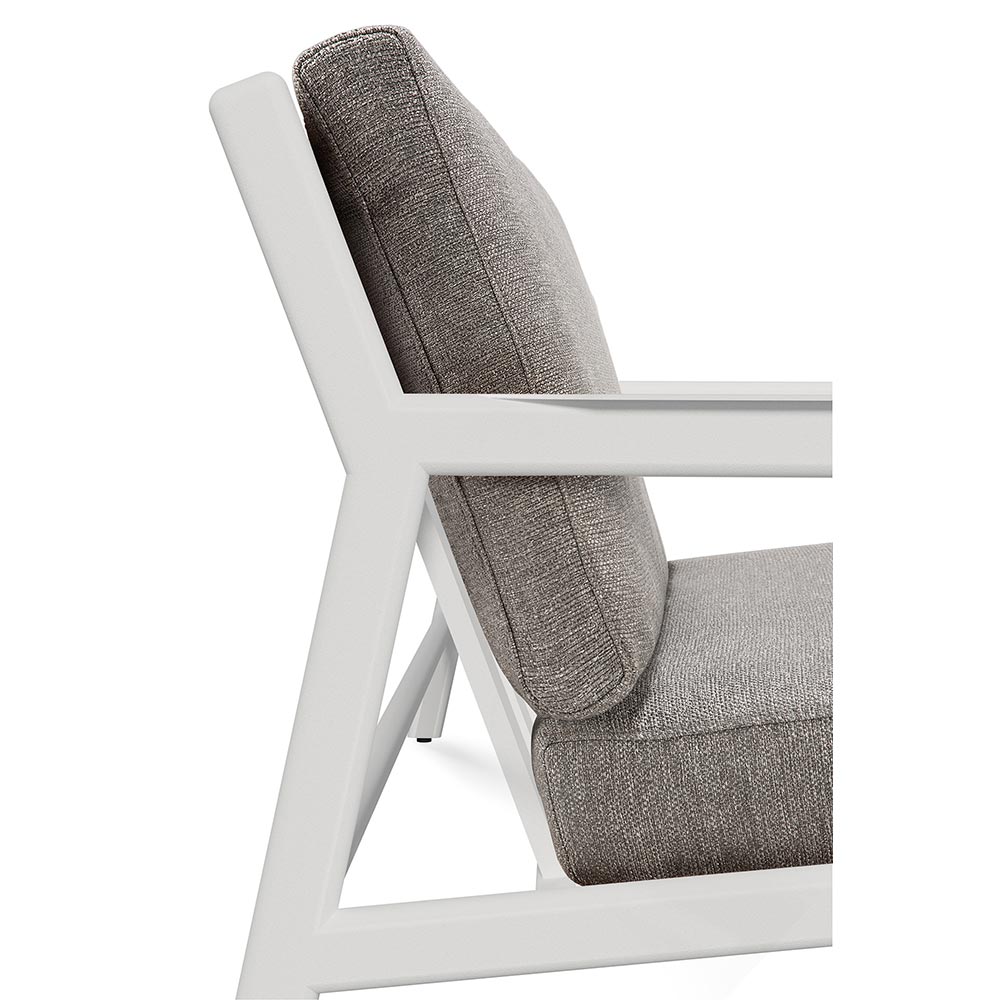 Jack Outdoor Lounge Chair - Aluminum, Mocha - Image 4