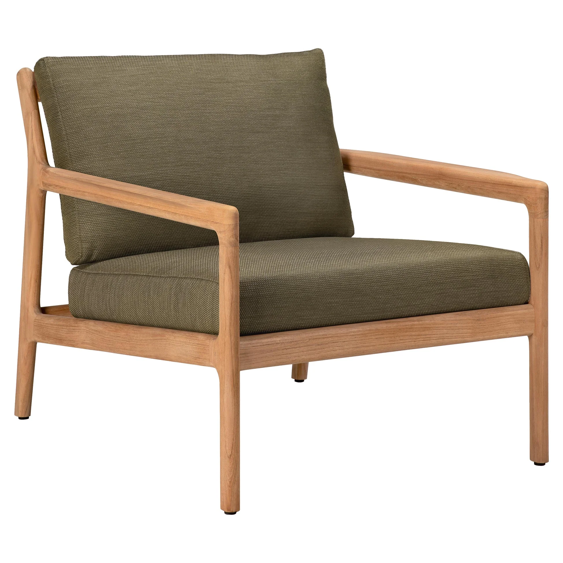 Jack Outdoor Lounge Chair - Teak, Green