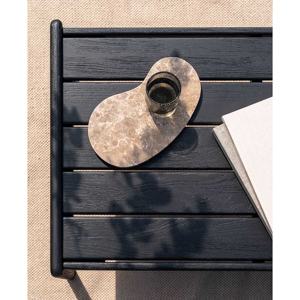 Jack Outdoor Side Table - Black Teak - Image 5