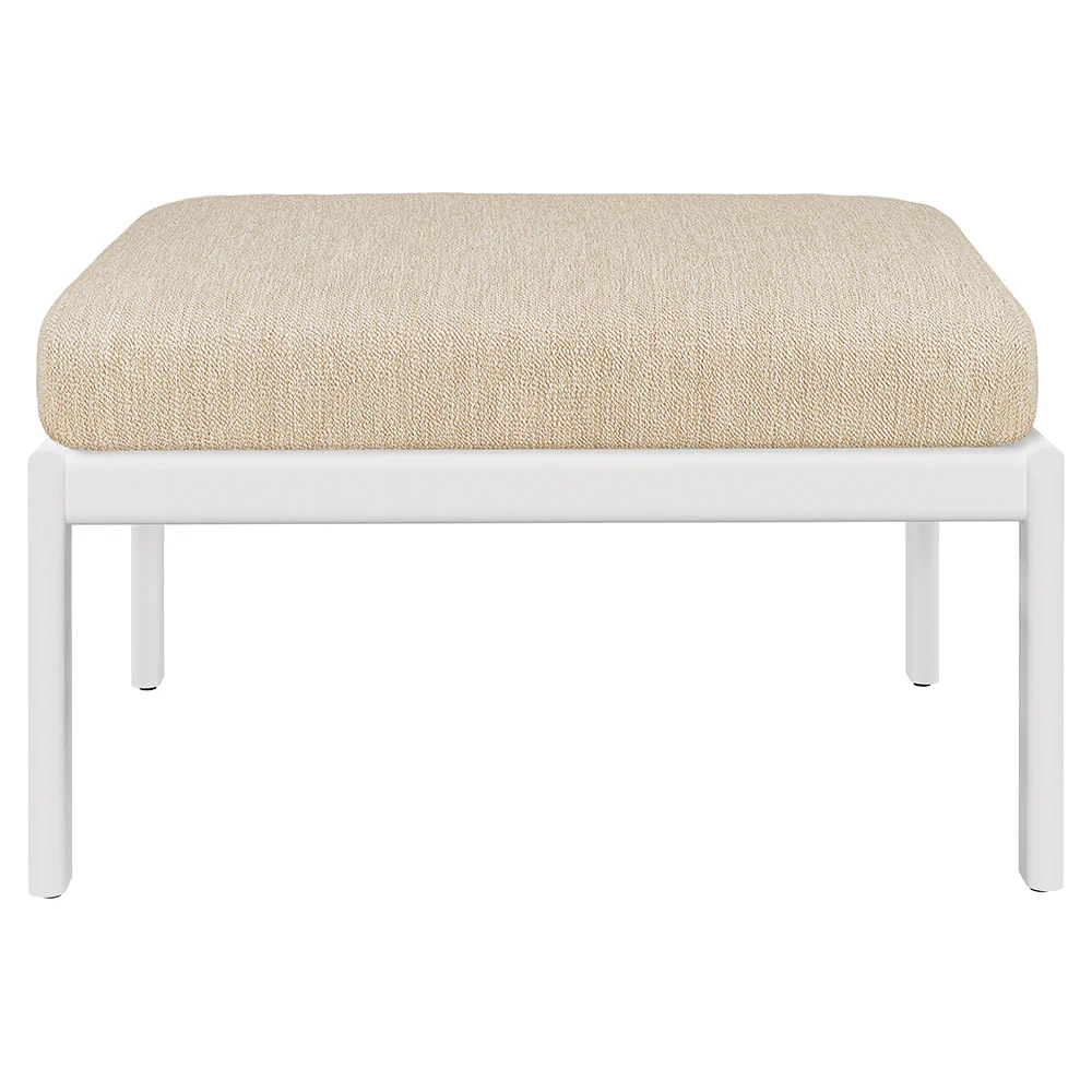 Jack Outdoor Footstool - Aluminum, Natural