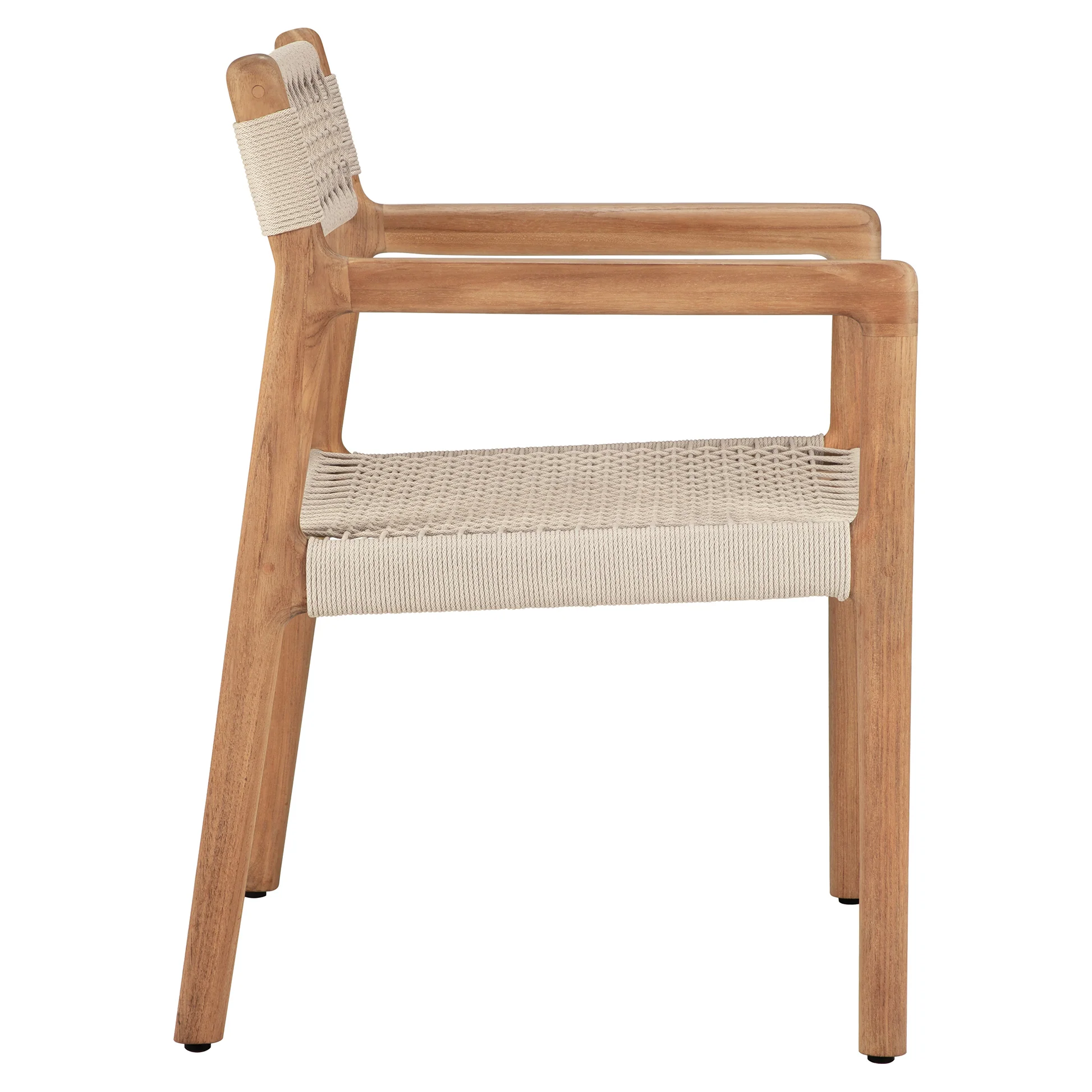 Jack Woven Outdoor Dining Chair With Armrest - Image 3