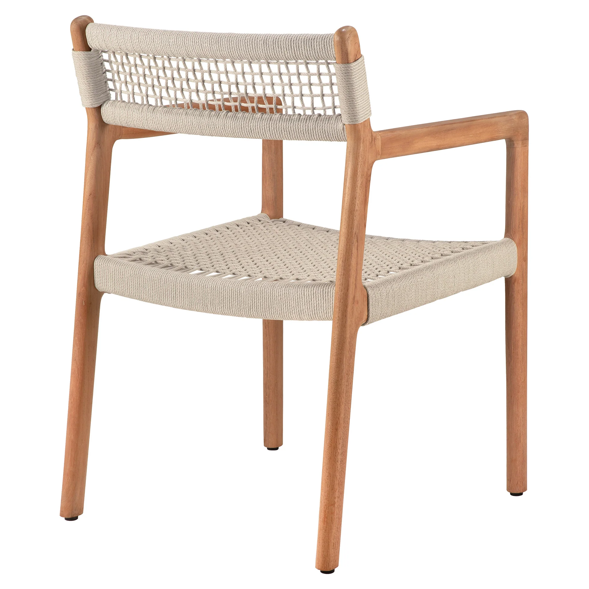 Jack Woven Outdoor Dining Chair With Armrest - Image 4