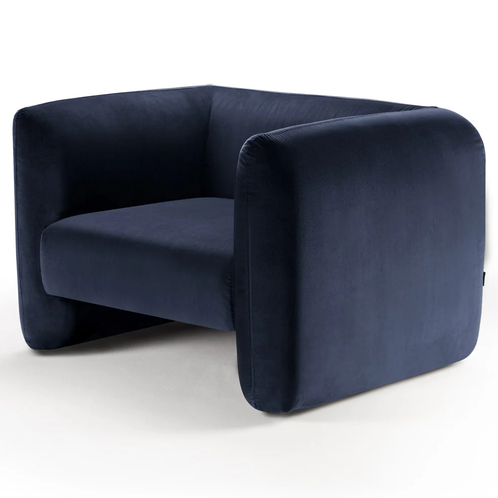 Jacob Armchair - Navy Blue - Image 2