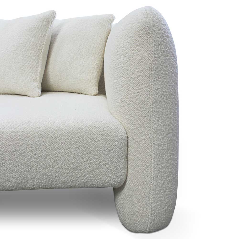 Jacob III Sofa - White Boucle - Image 2