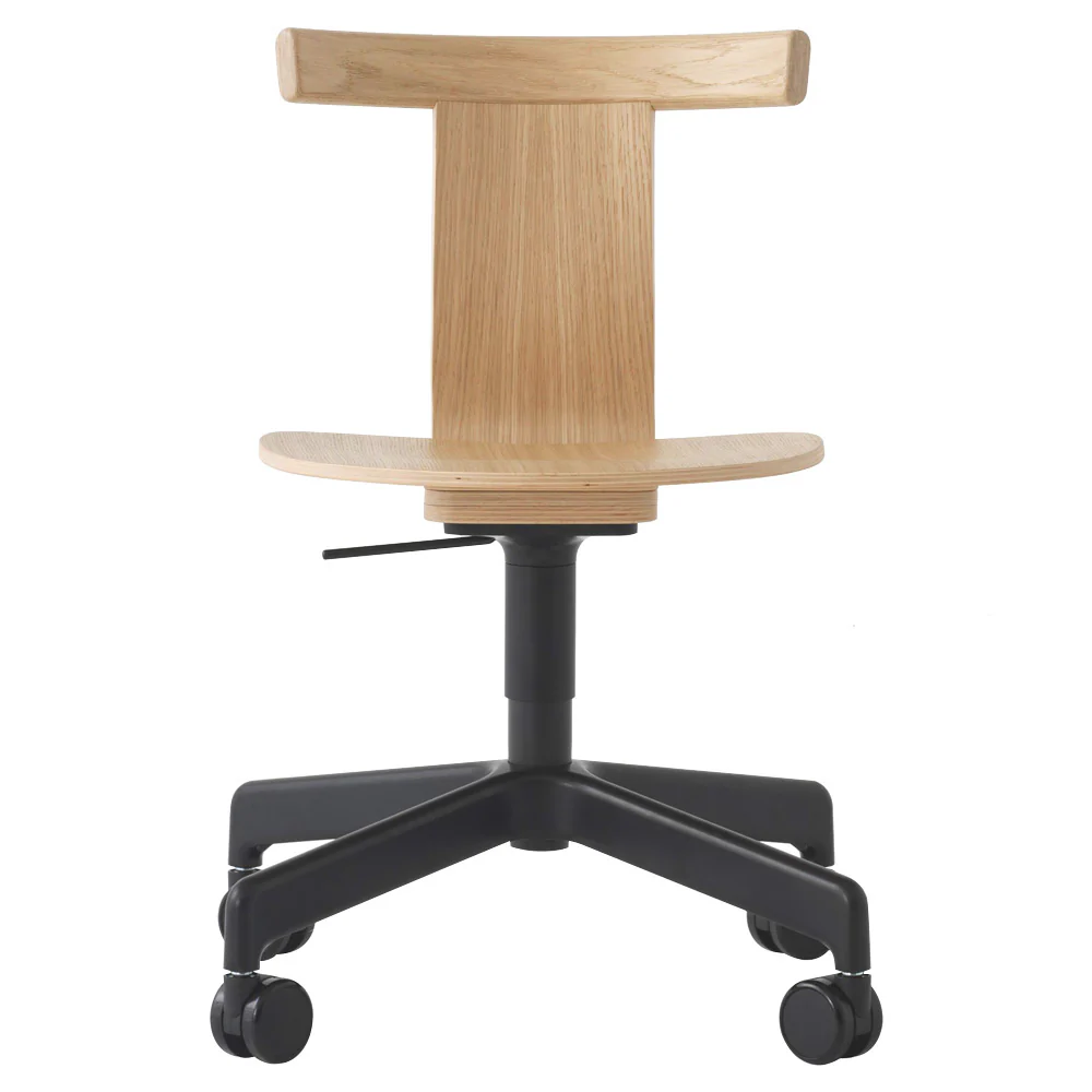 Jiro Swivel Chair - Natural, Black Base
