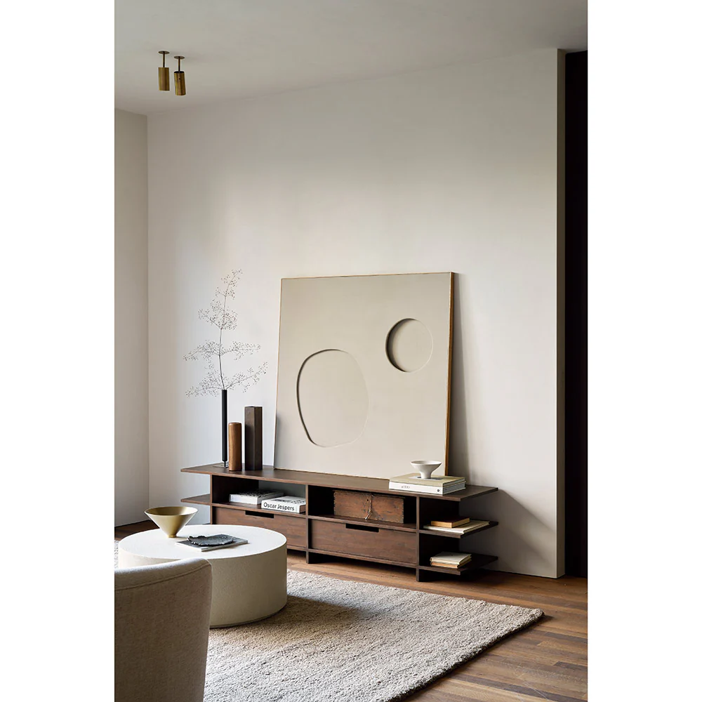 Kabuki TV Media Cabinet - Teak Brown - Image 8