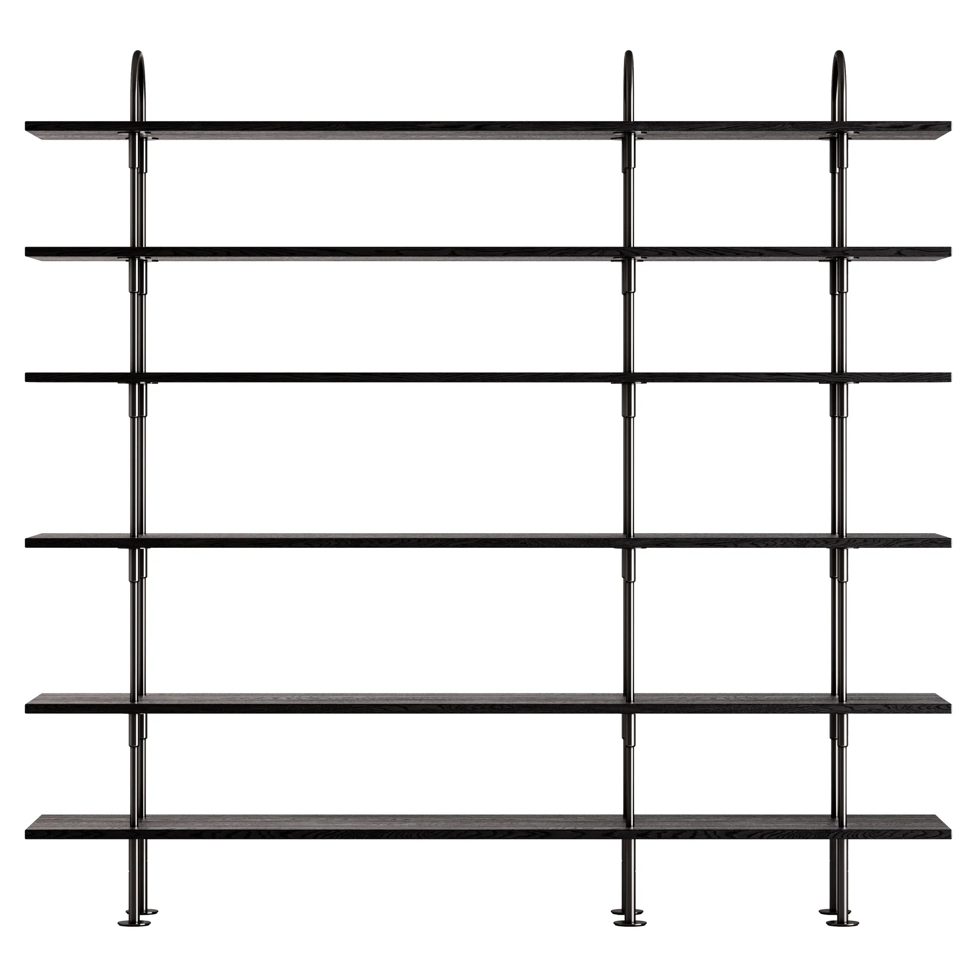 Keen Shelving System 3x6 - 81", Brown Black Ash