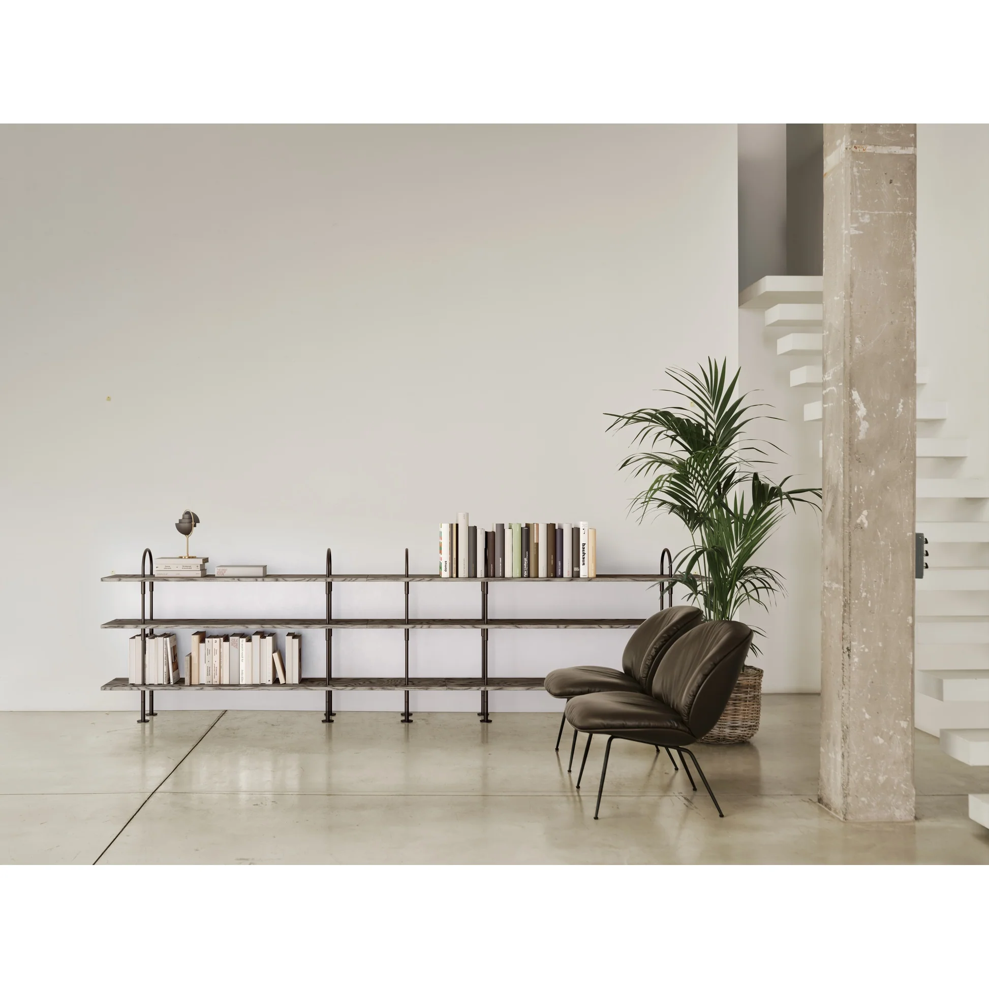 Keen Shelving System 3x3 - 81", Brown Black Ash - Image 5