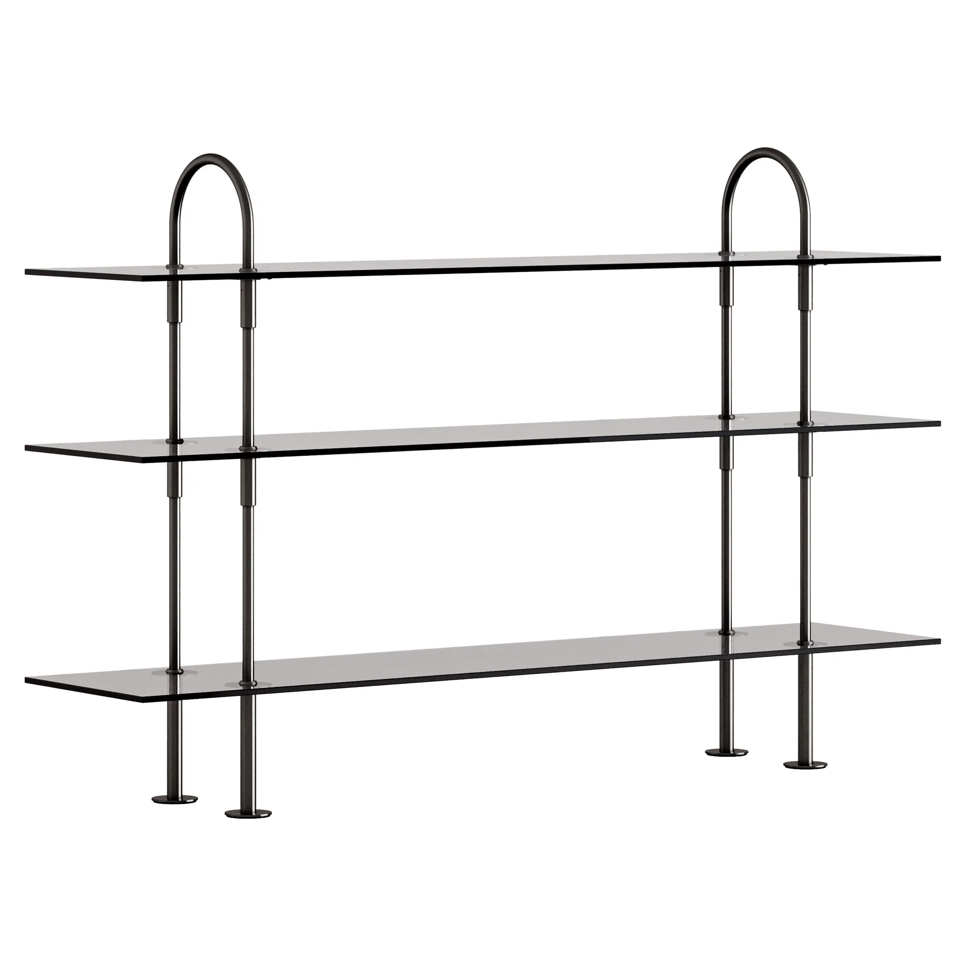 Keen Shelving System 2x3 - 63", Smoke Tempered Glass - Image 3