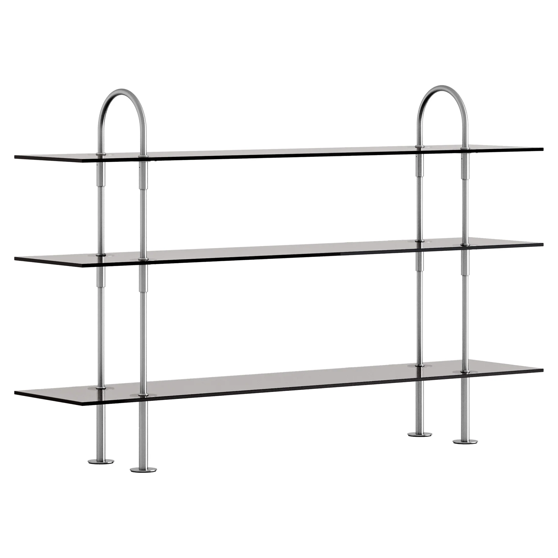 Keen Shelving System 2x3 - 63", Smoke Tempered Glass - Image 4