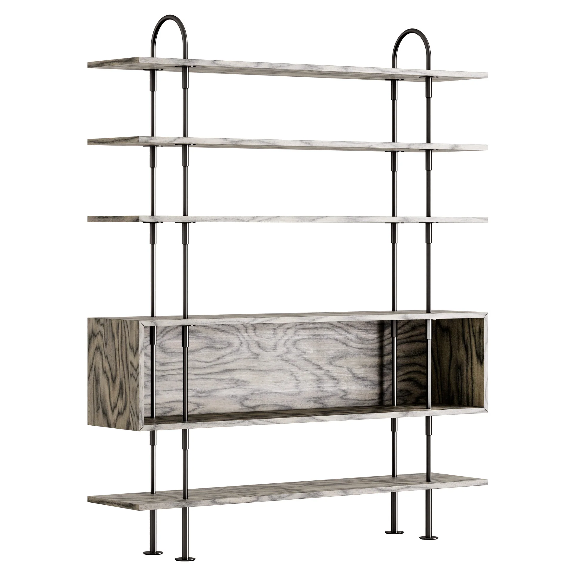 Keen Shelving System 2x4 With Box - 63", ALPI Sottsass Gray - Image 3