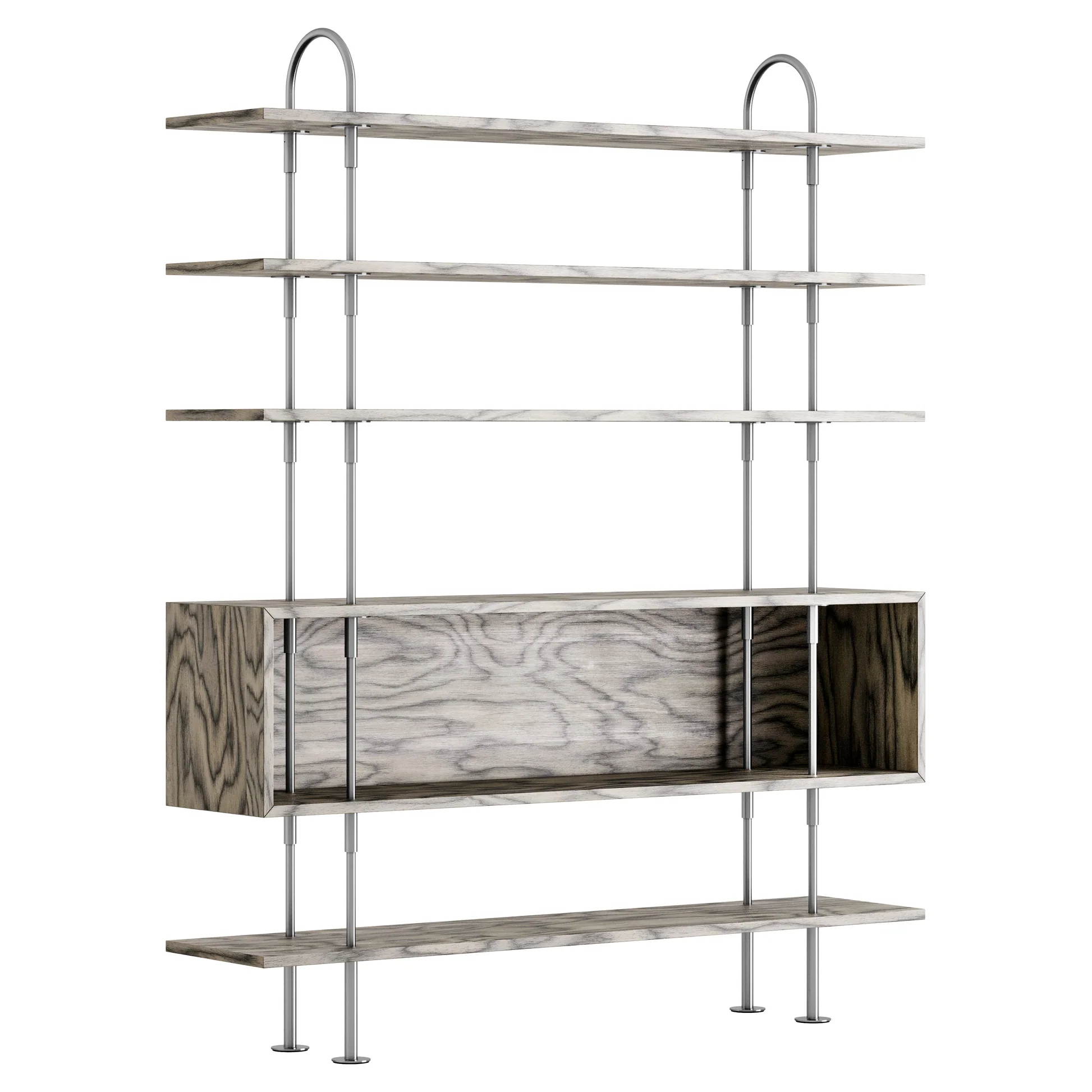 Keen Shelving System 2x4 With Box - 63", ALPI Sottsass Gray - Image 4