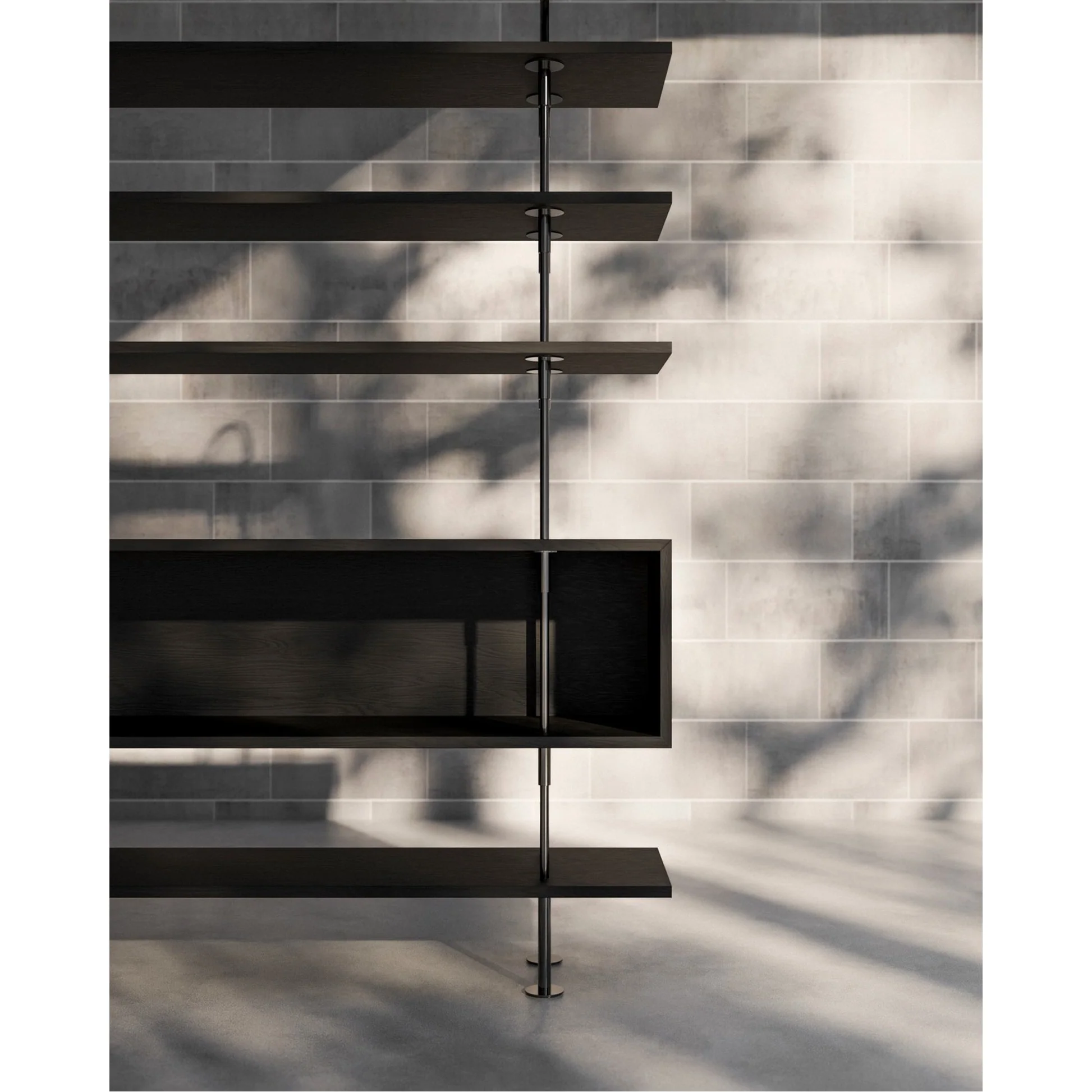 Keen Shelving System 2x4 With Box - 63", Brown Black Ash - Image 5