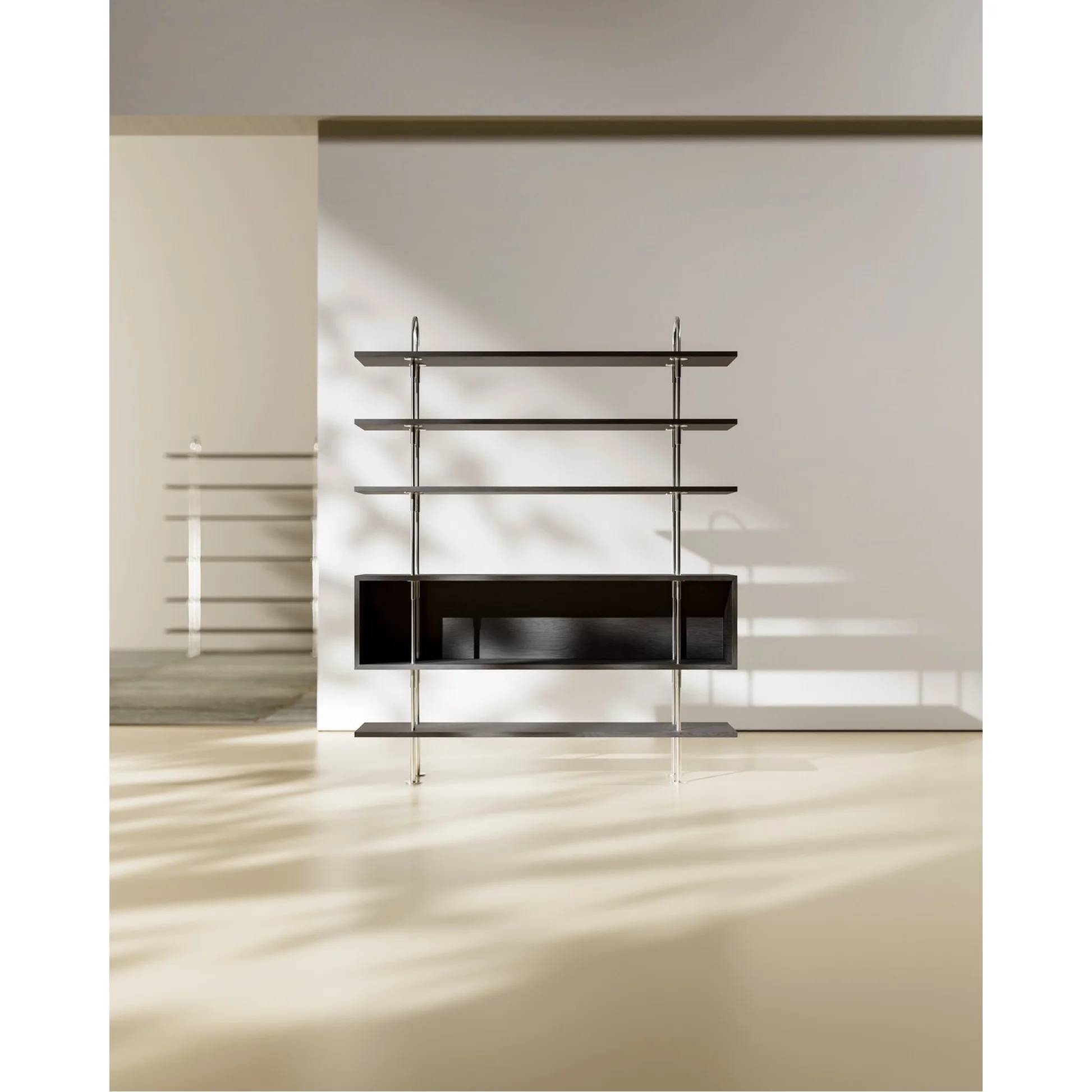 Keen Shelving System 2x4 With Box - 63", Brown Black Ash - Image 9