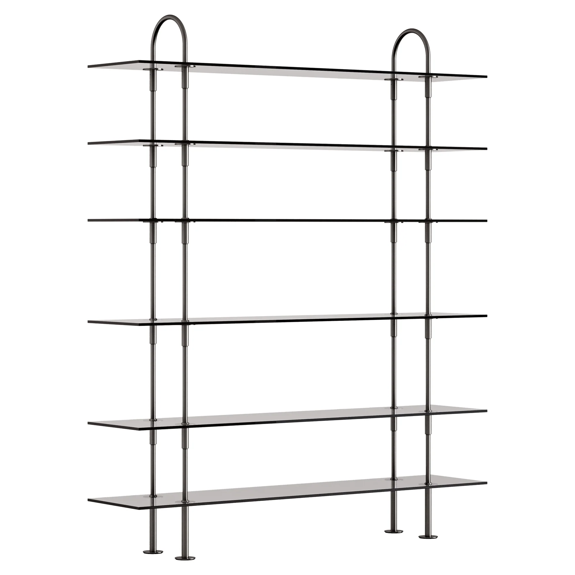 Keen Shelving System 2x6 - 63", Smoke Tempered Glass - Image 3