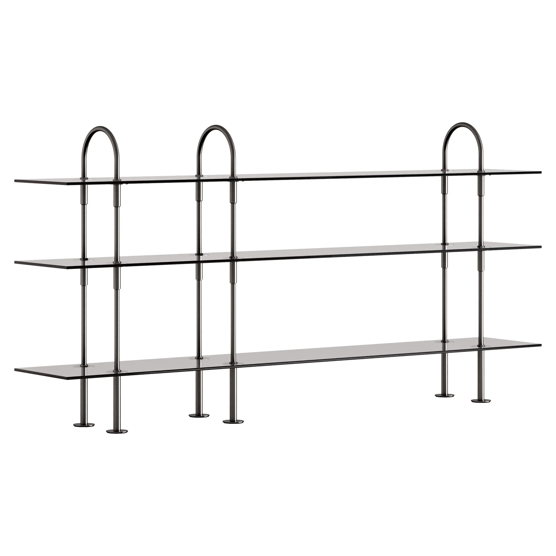 Keen Shelving System 3x3 - 81", Smoke Tempered Glass - Image 3
