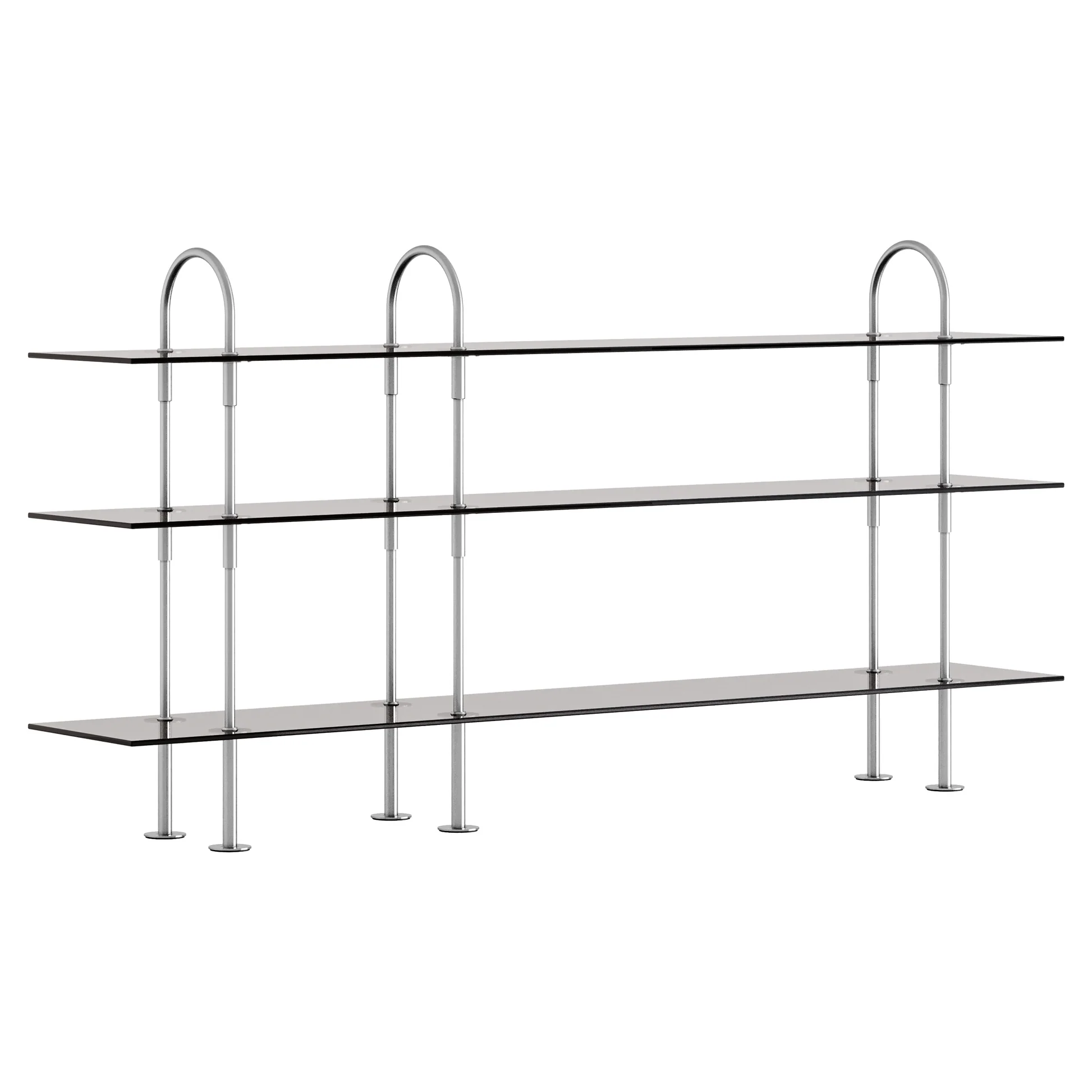 Keen Shelving System 3x3 - 81", Smoke Tempered Glass - Image 4