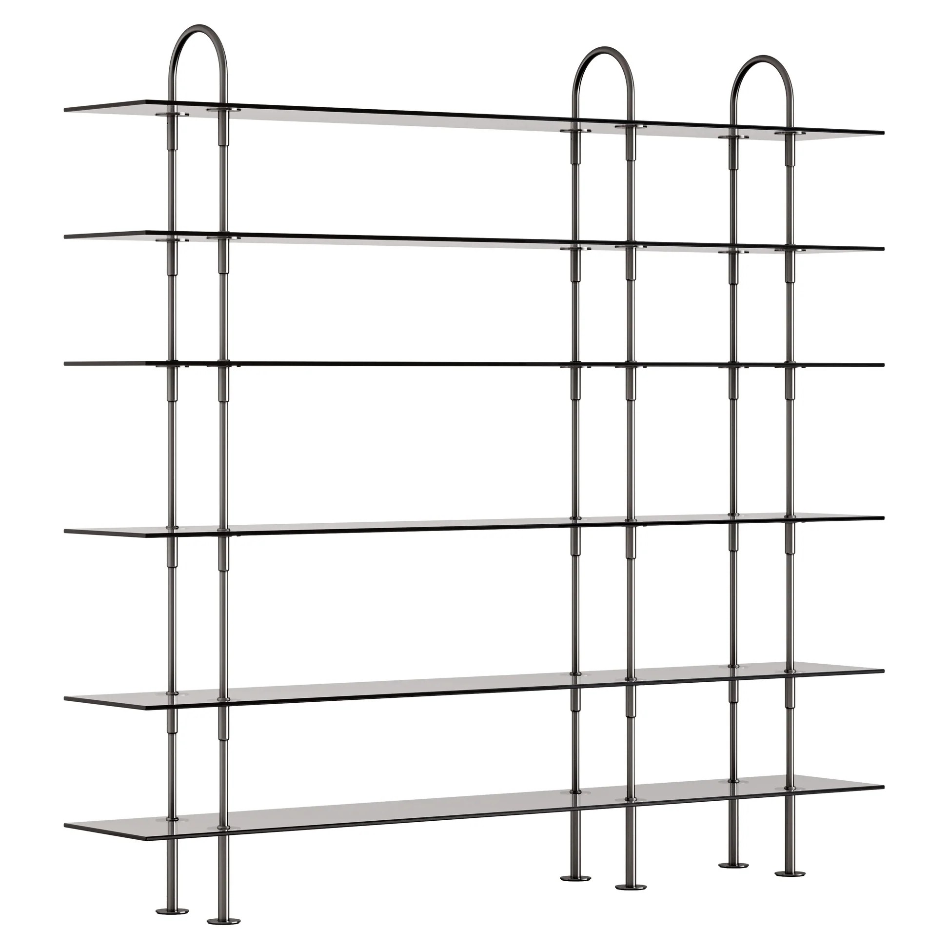 Keen Shelving System 3x6 - 81", Smoke Tempered Glass - Image 3