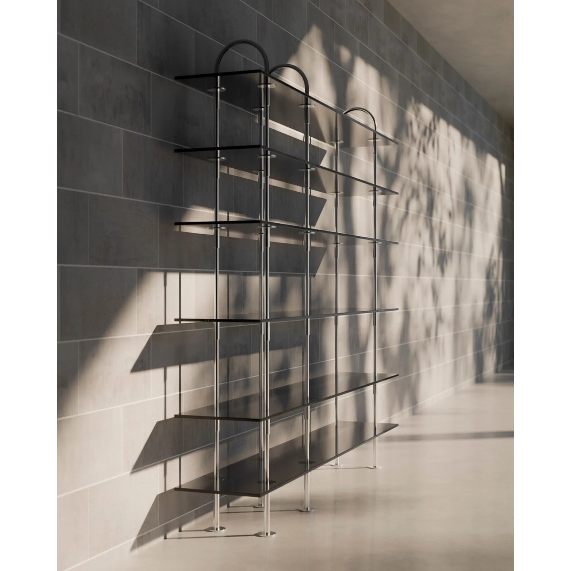Keen Shelving System 3x6 - 81", Smoke Tempered Glass - Image 6