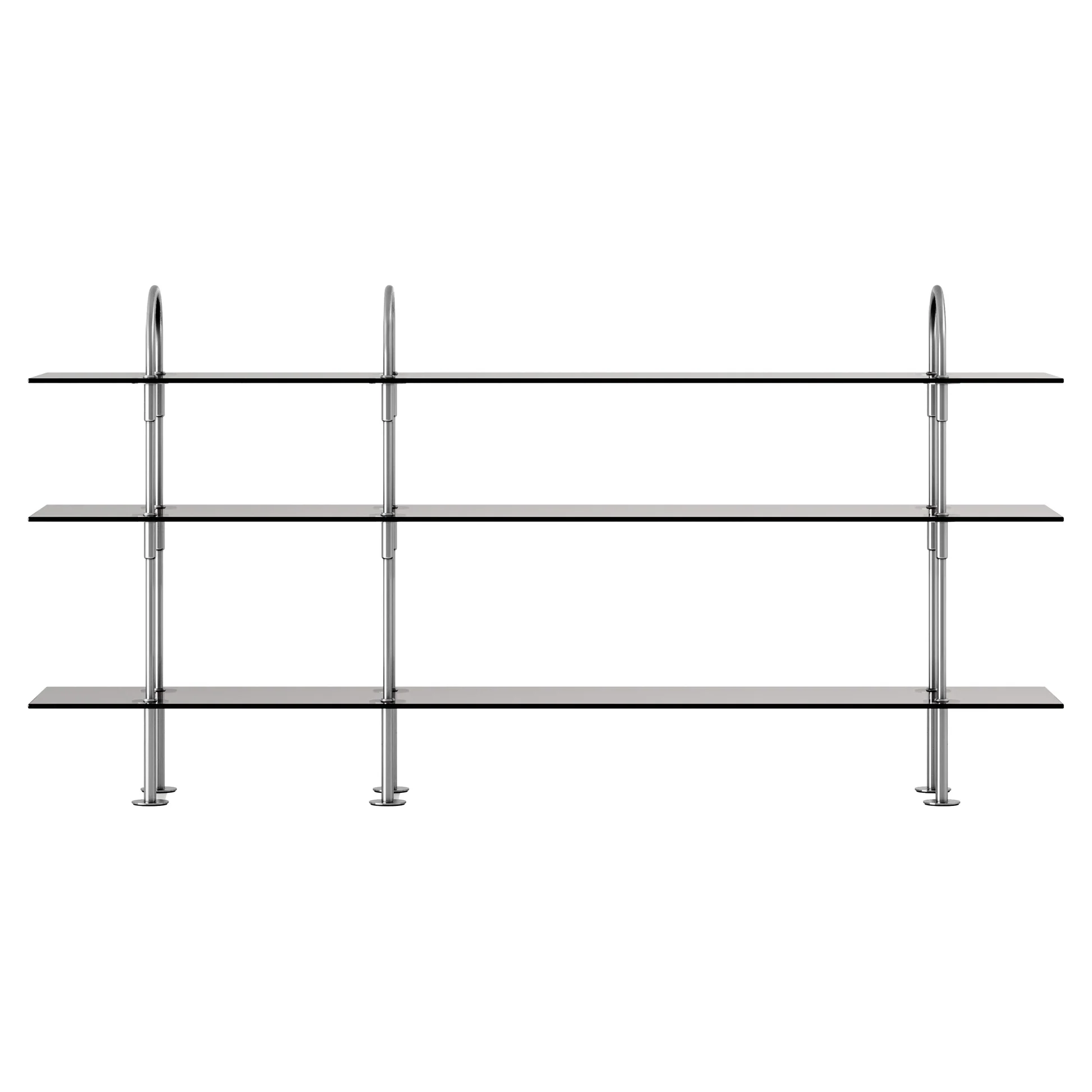 Keen Shelving System 3x3 - 81", Smoke Tempered Glass - Image 2