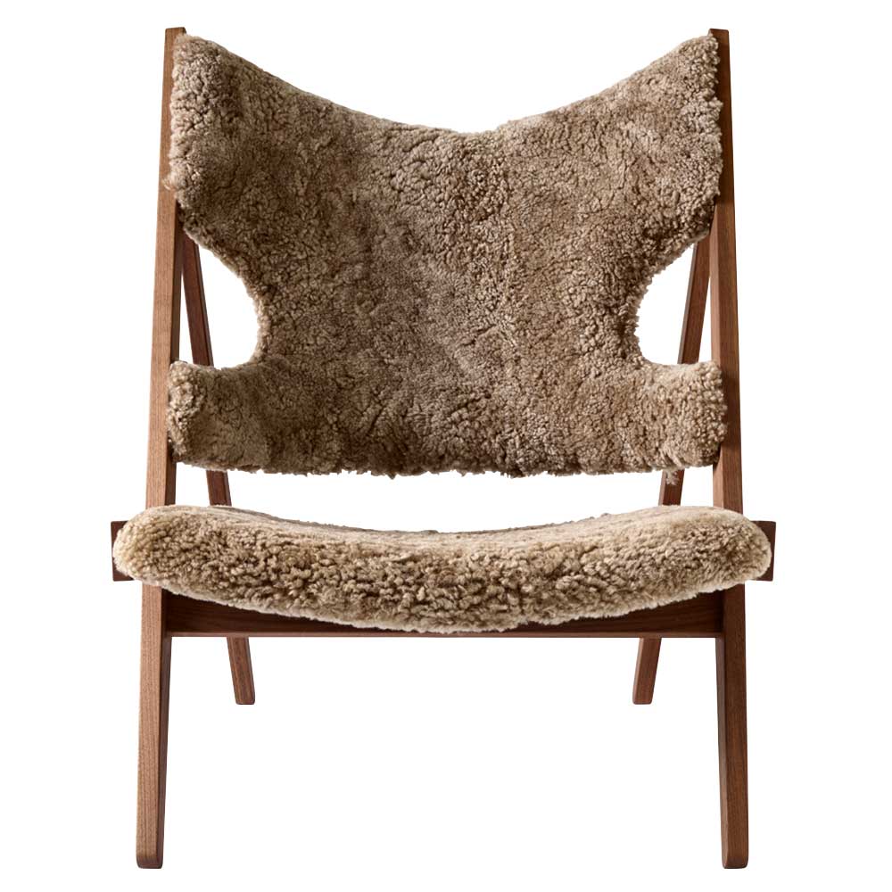 Knitting Lounge Chair - Walnut, Sheepskin Sahara - Image 2