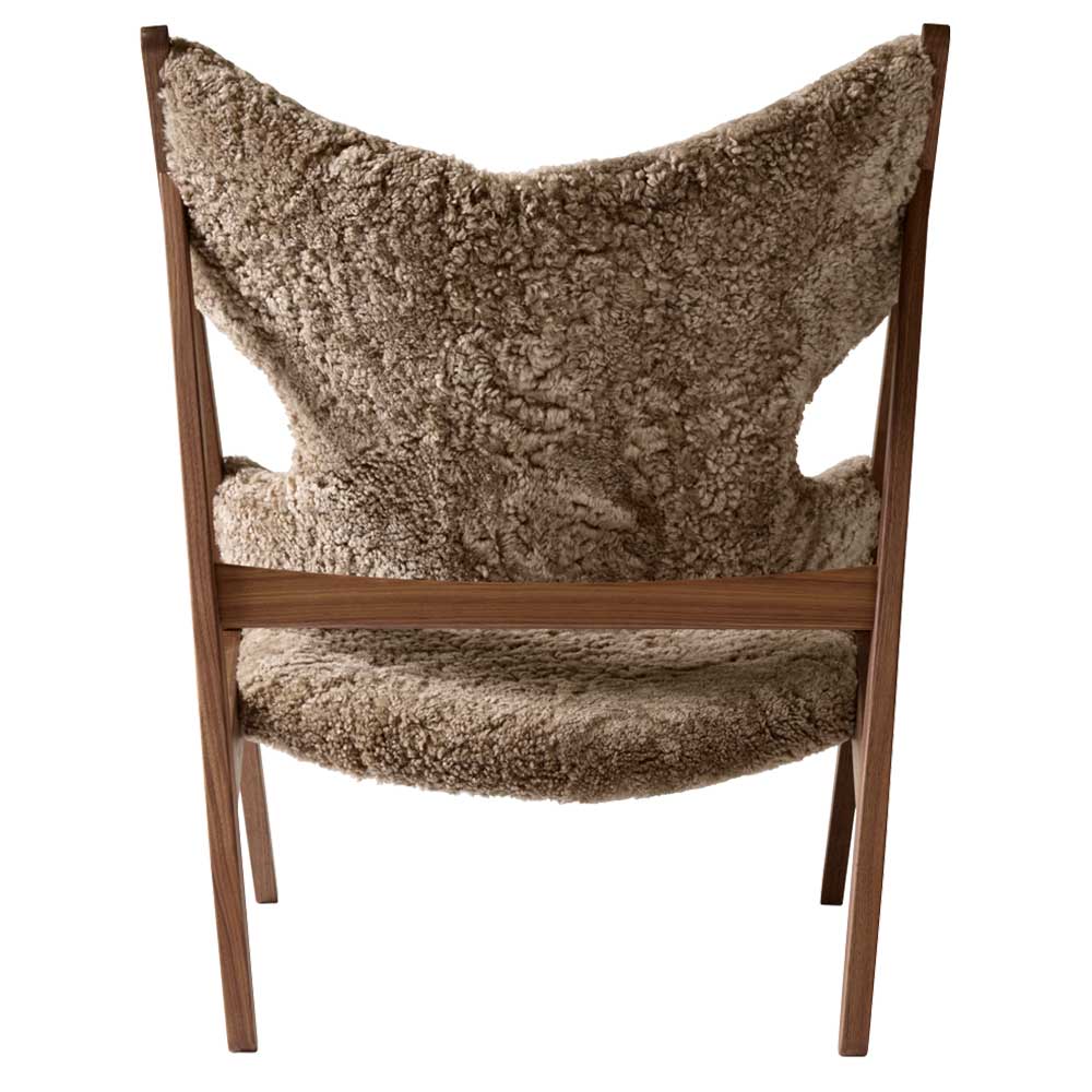 Knitting Lounge Chair - Walnut, Sheepskin Sahara - Image 3