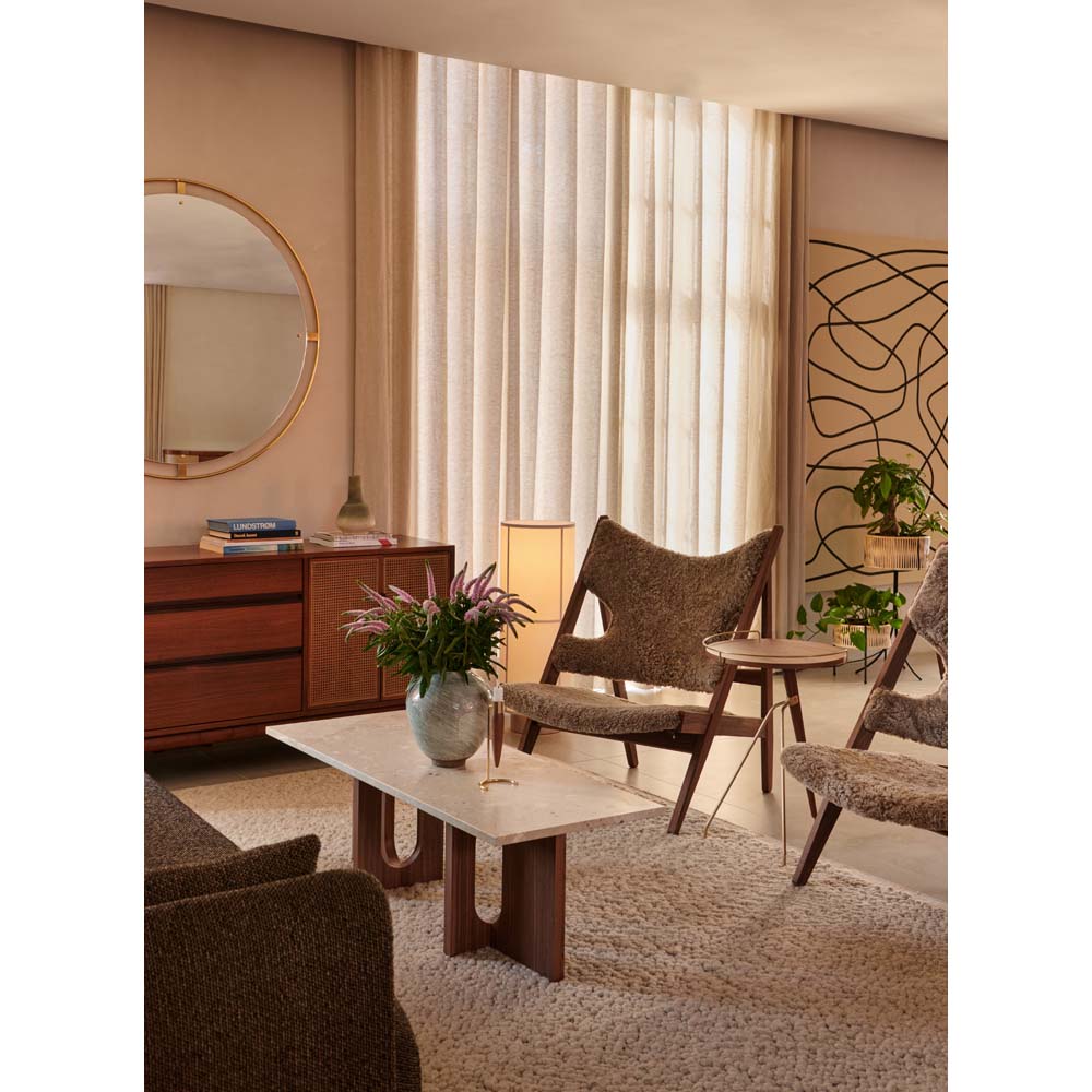 Knitting Lounge Chair - Walnut, Sheepskin Sahara - Image 6