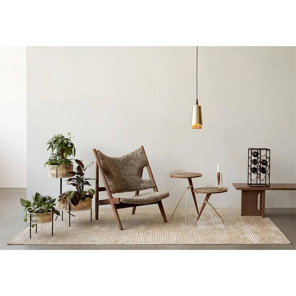 Knitting Lounge Chair - Walnut, Sheepskin Sahara - Image 7
