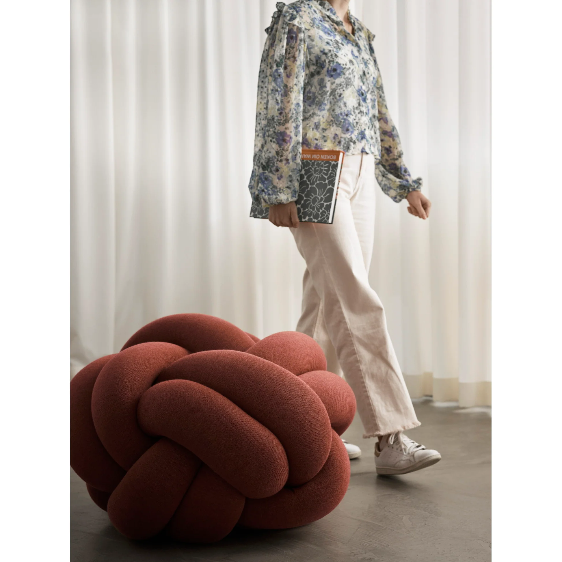 Knot Cushion XL - Ochre - Image 7