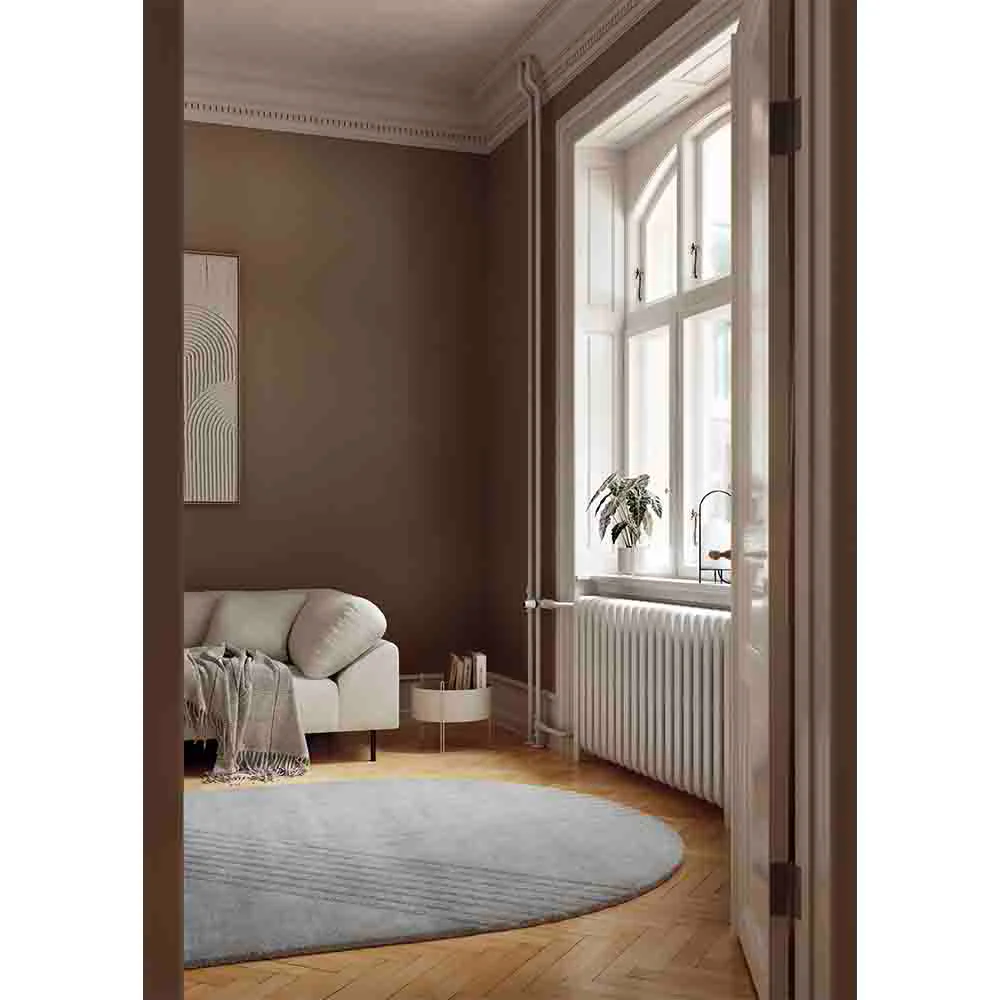 Kyoto Oval Rug - Gray - Image 3