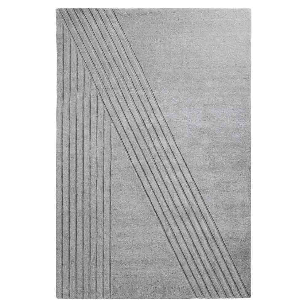 Kyoto Rectangular Rug - 78" x 118", Gray