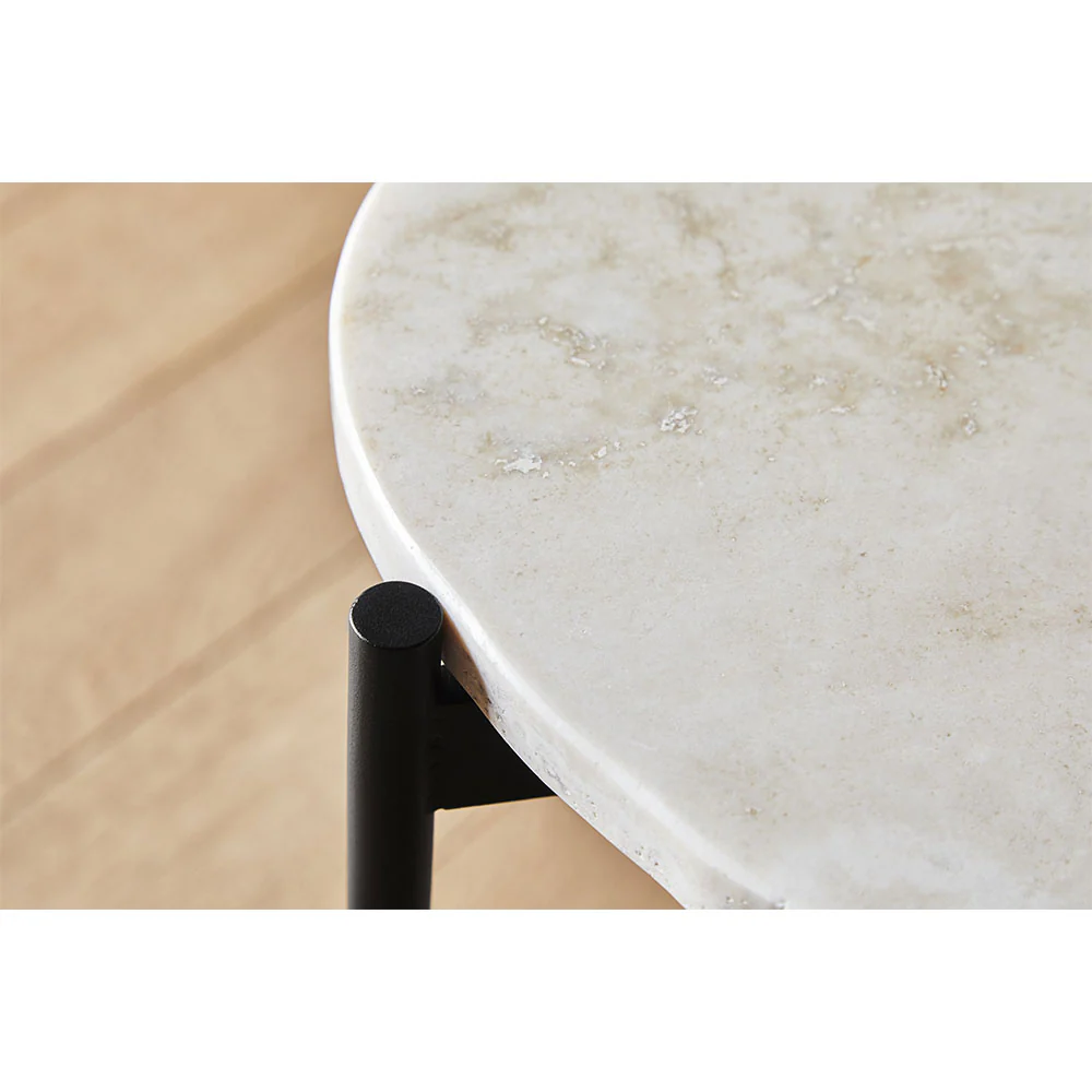 La Terra Occasional Side Table - Ivory - Image 2