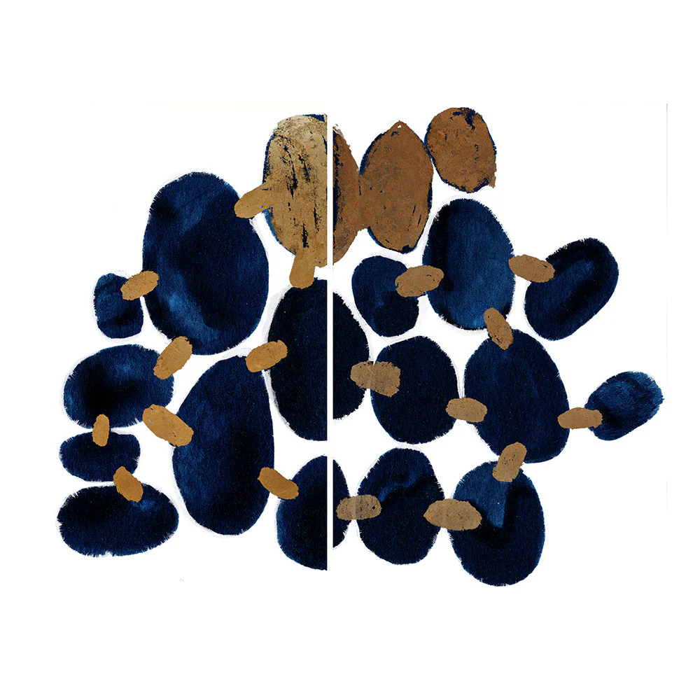 Lapis in Snow Diptych - Image 2