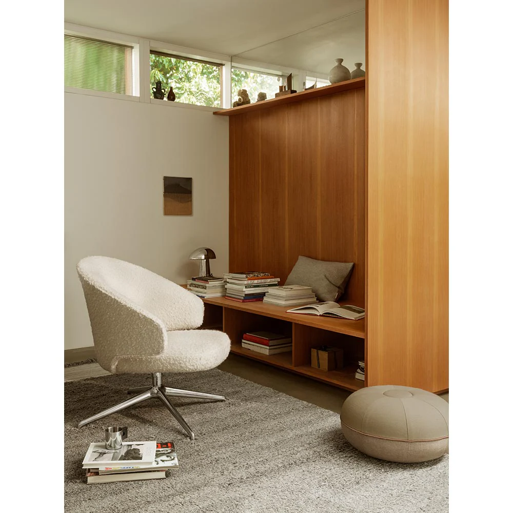 Let Lounge Chair - Swivel Base, Bright Aluminum - Image 7
