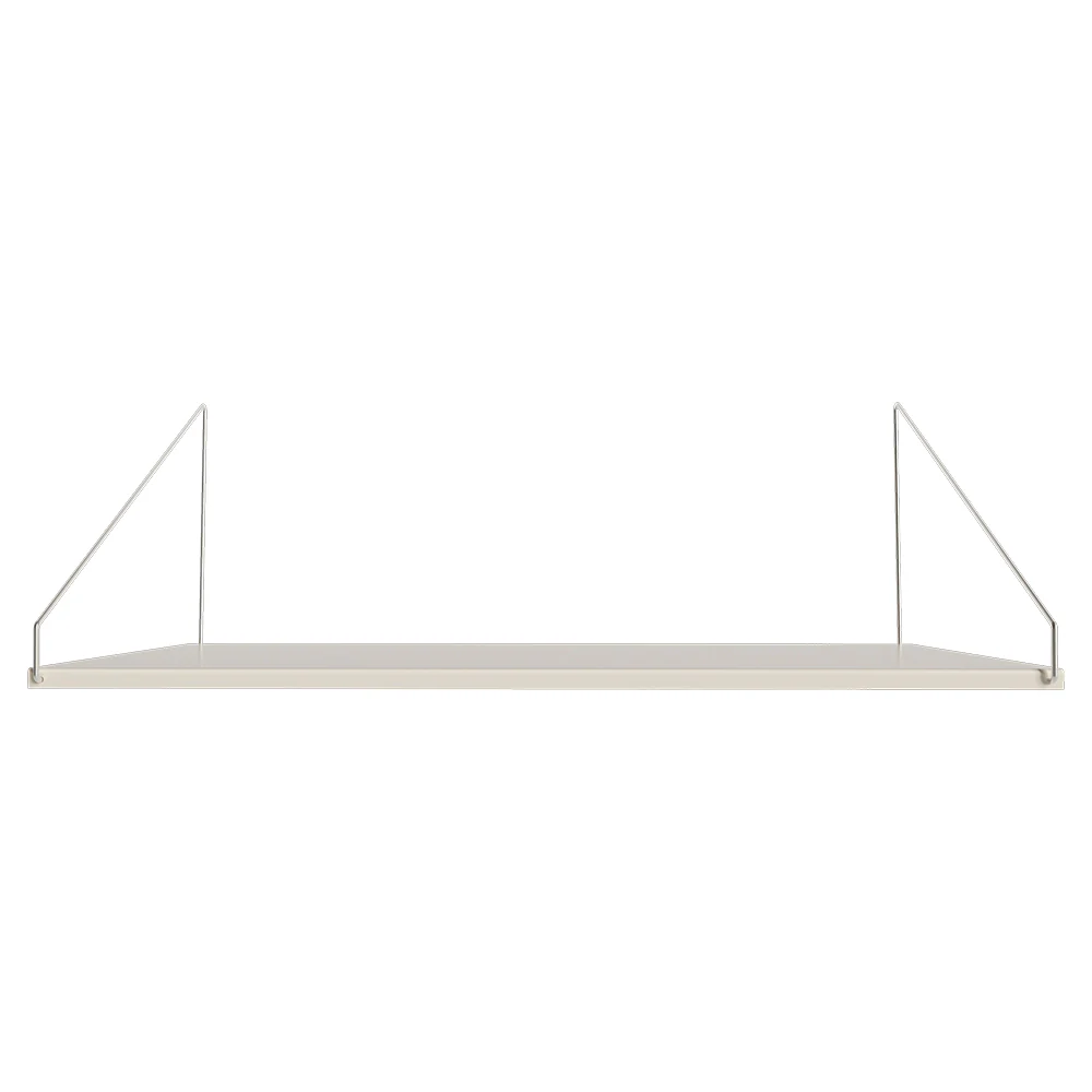 Library Desk Shelf - Warm White Steel