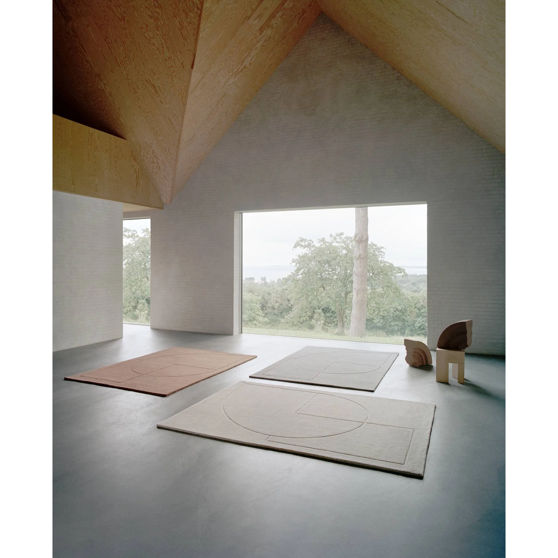 Lineal Poem Rug - Gray - Image 6
