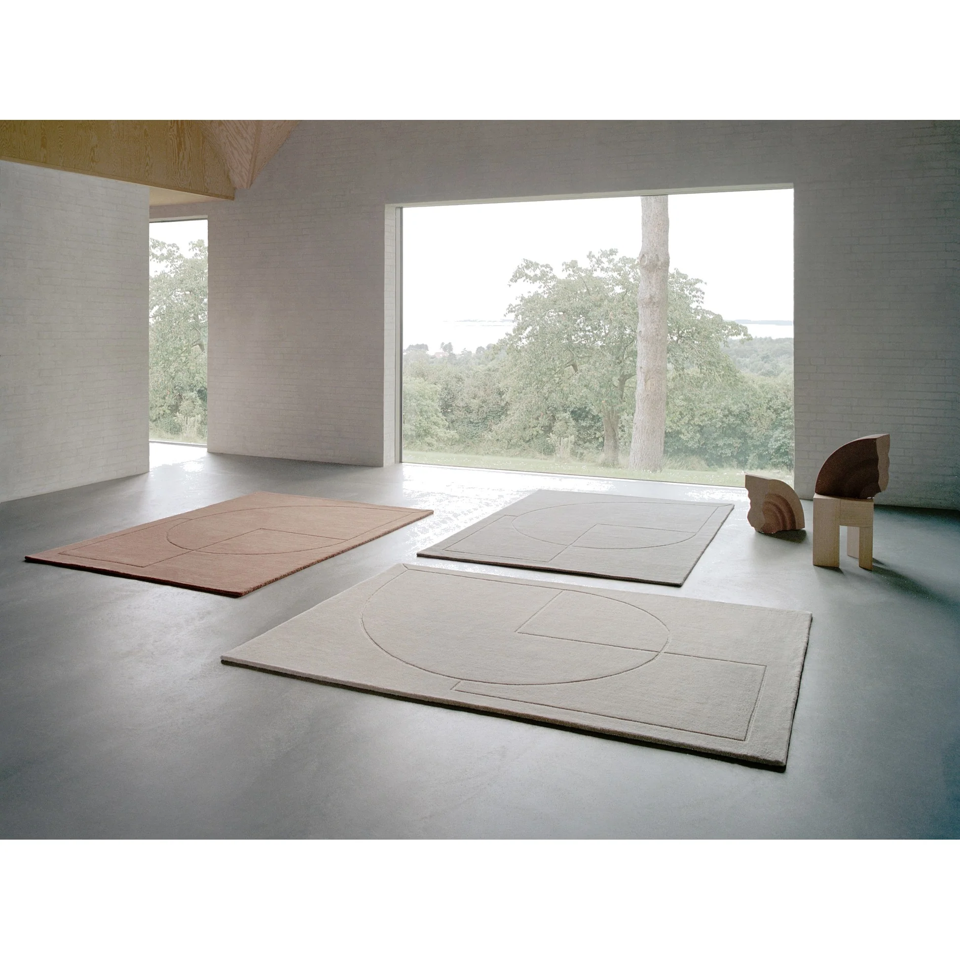 Lineal Poem Rug - Gray - Image 7