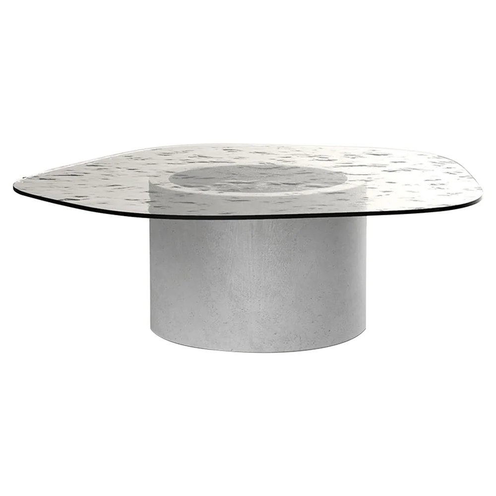 Loop Center Table - Cast Glass Top