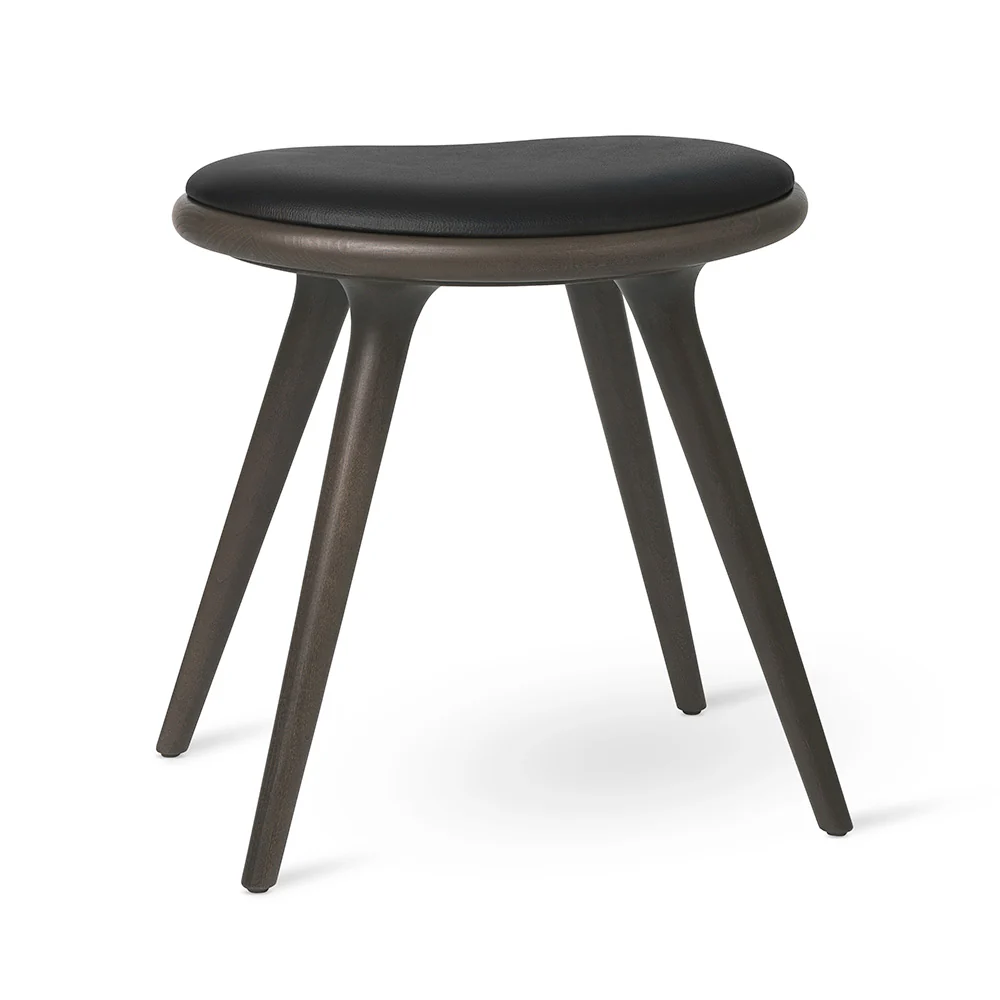 Low Stool - Beech, Sirka Gray Stain Lacquered