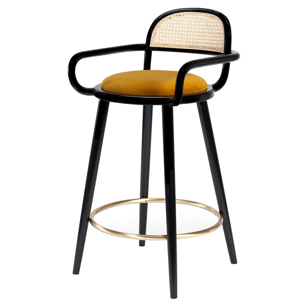 Luc Bar Chair - Upholstered